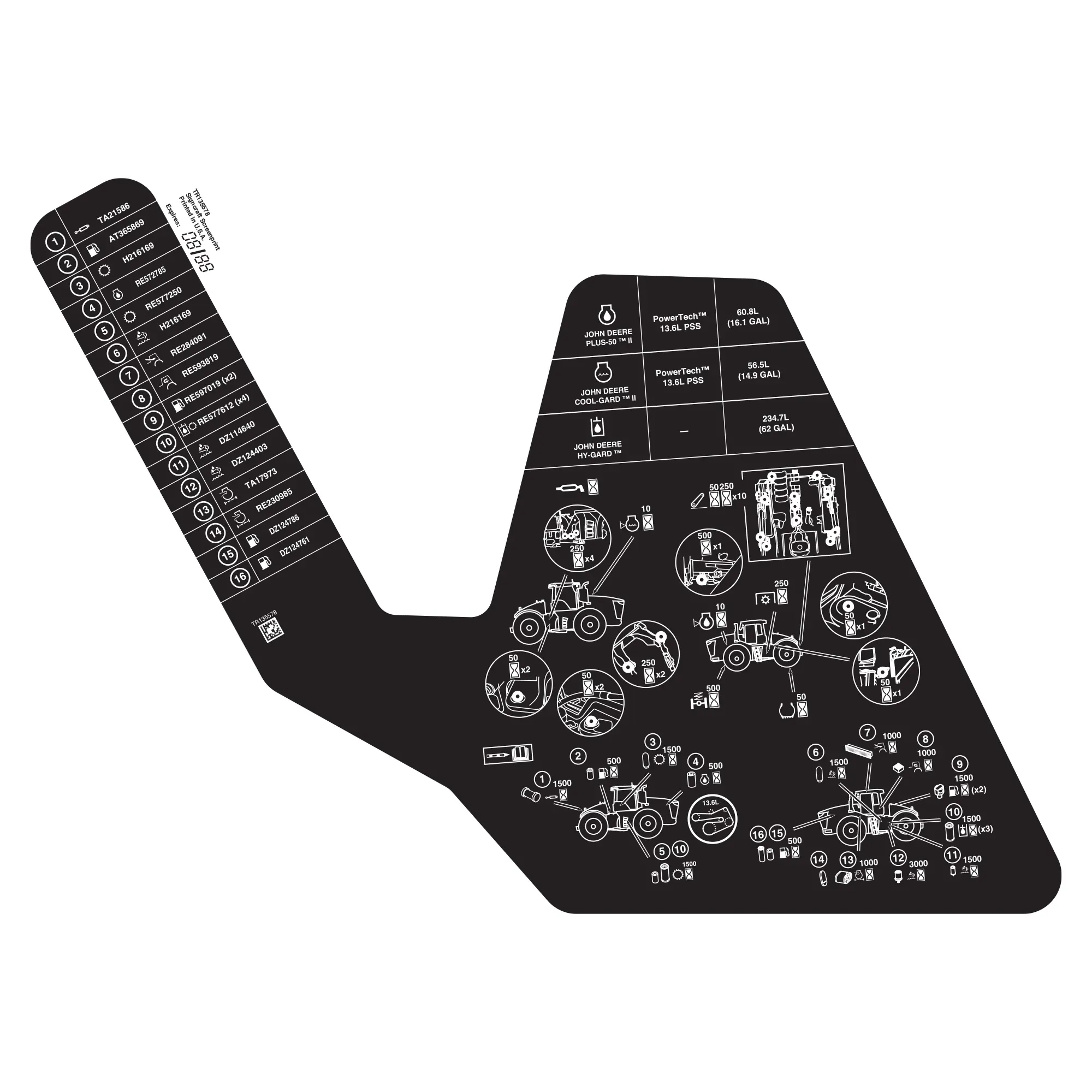 John Deere Label - TR135578