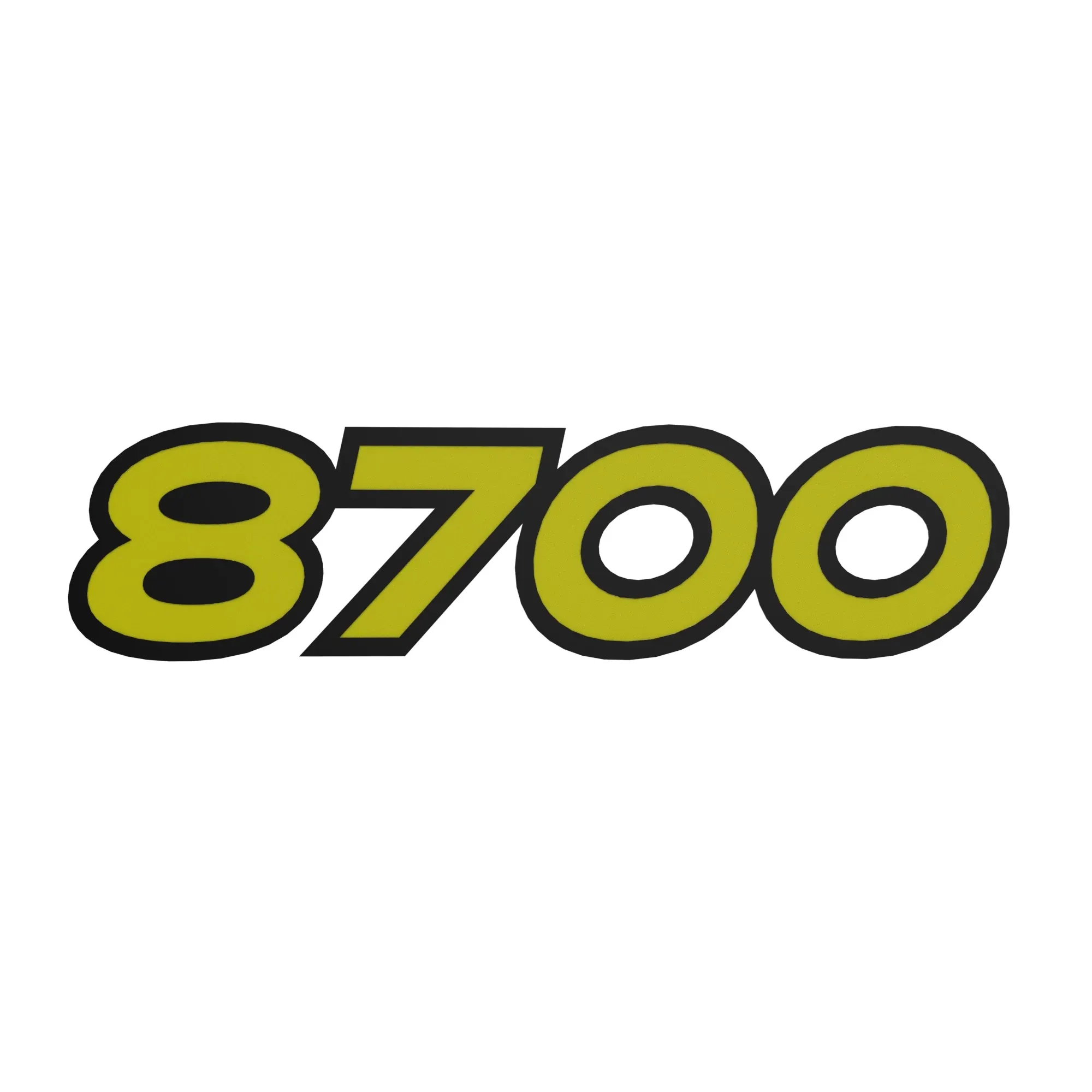 John Deere 8700 Model Label, Right Side - HXE77688