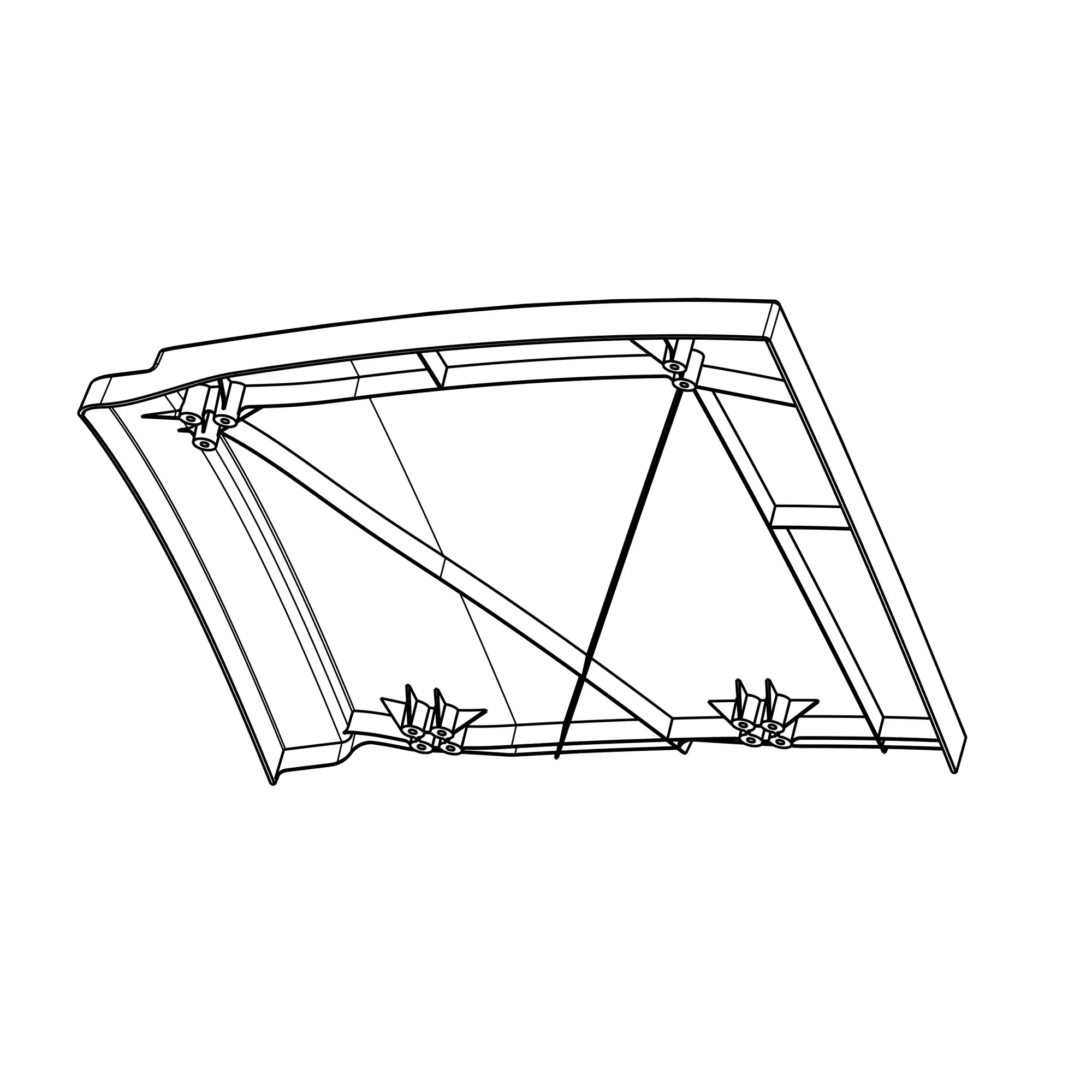 John Deere Narrow Foldback Door - AH168357