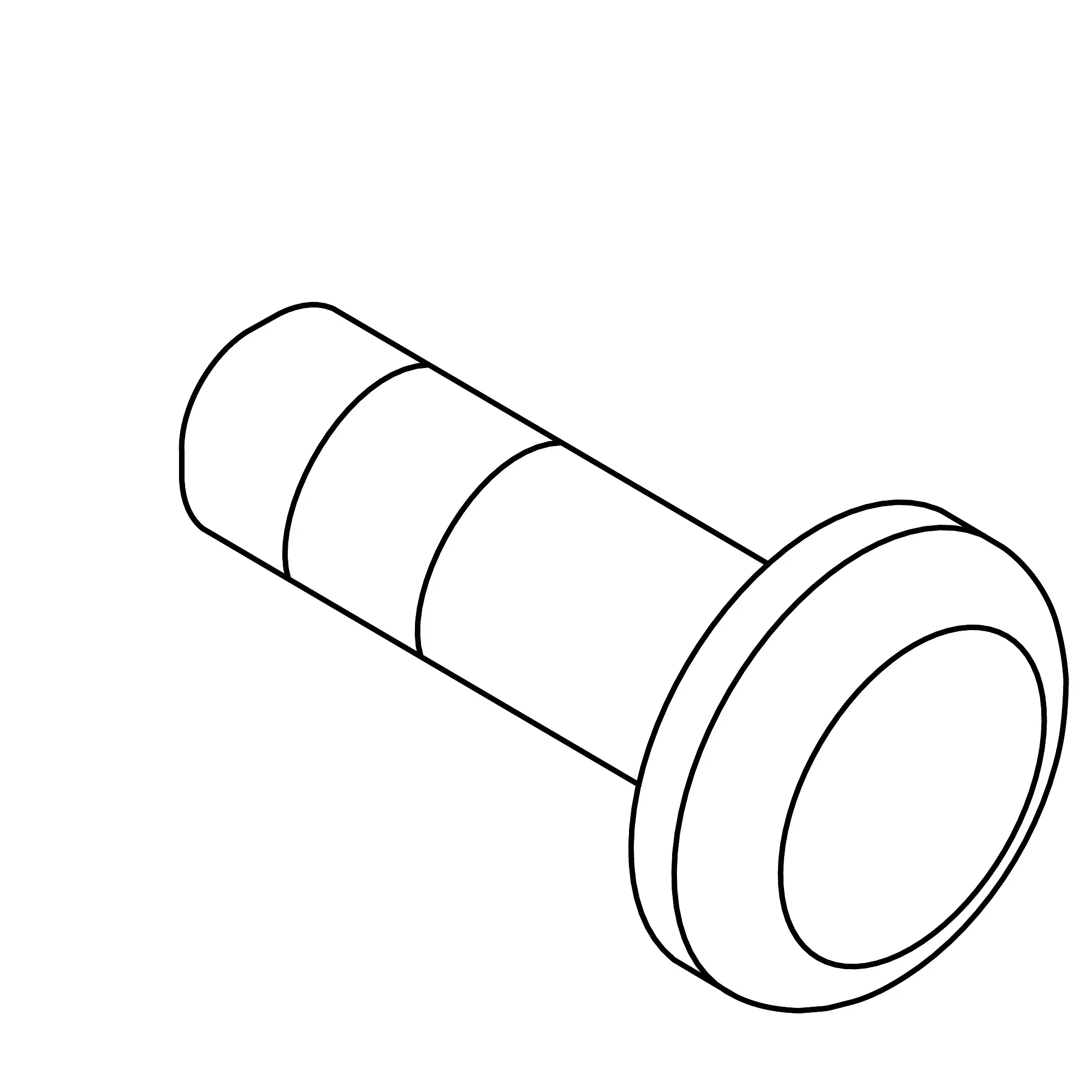 John Deere Round Head Square Neck Bolt, M20 X 50 - R110169