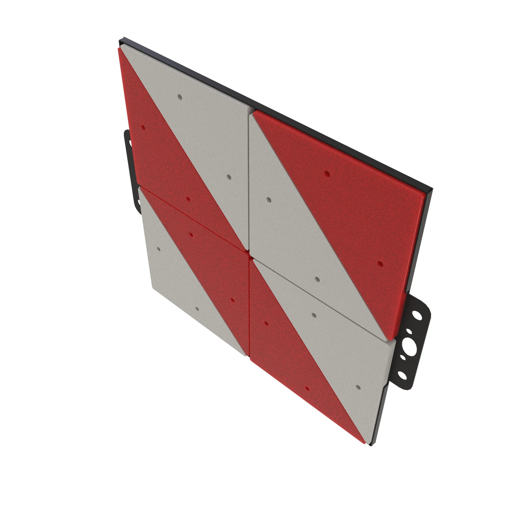 WARNING TABLE RED/WHITE LE ALU