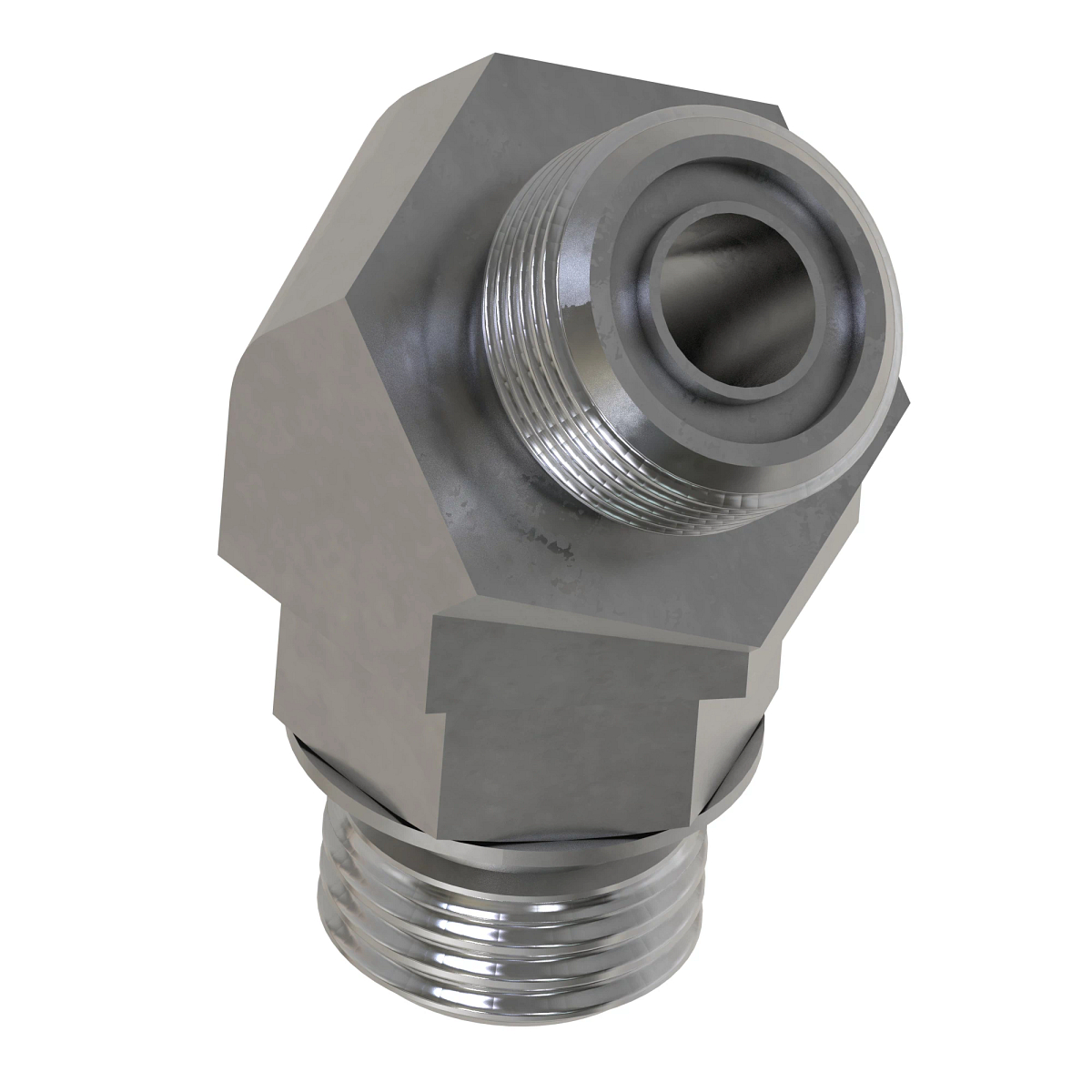 45 DEG STRAIGHT THREAD,O-RING FSF
