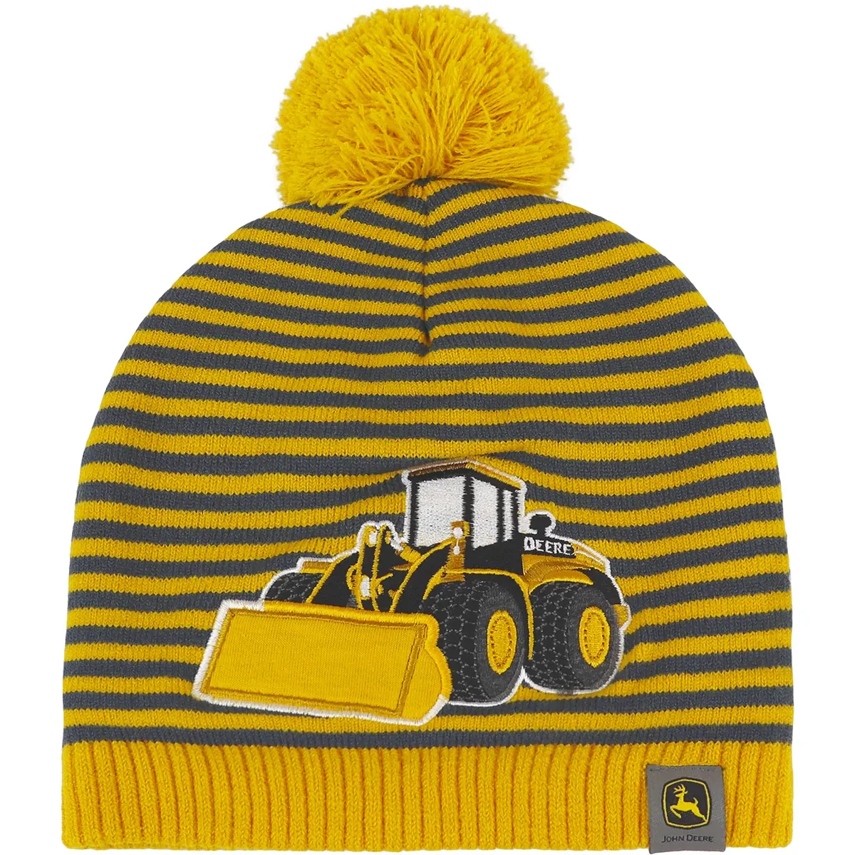 Toddler Construction Pom Beanie Set