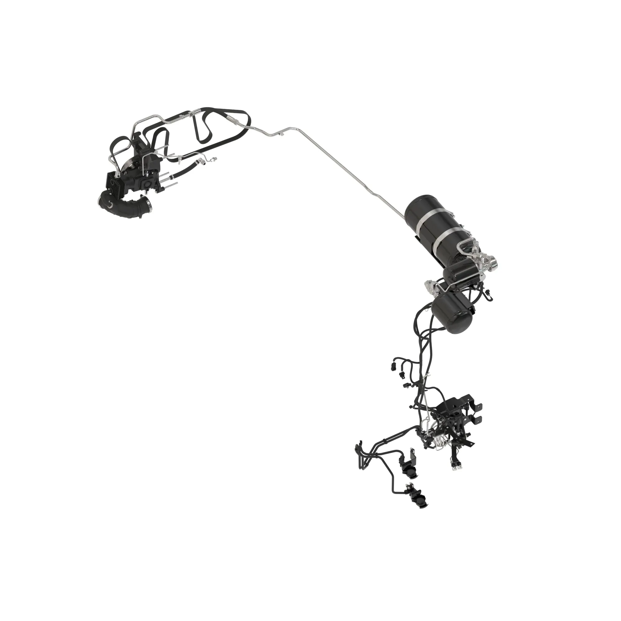 John Deere Air Trailer Brake 2L Valves and Couplers Attachment without Front Axle Brake - BL16032