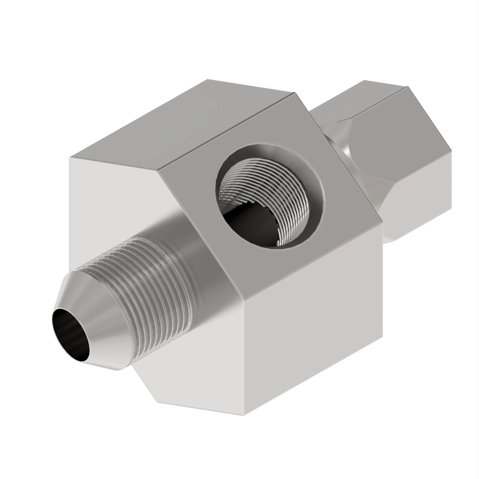TEE FITTING, DASH 6 JIC RUN T (M14