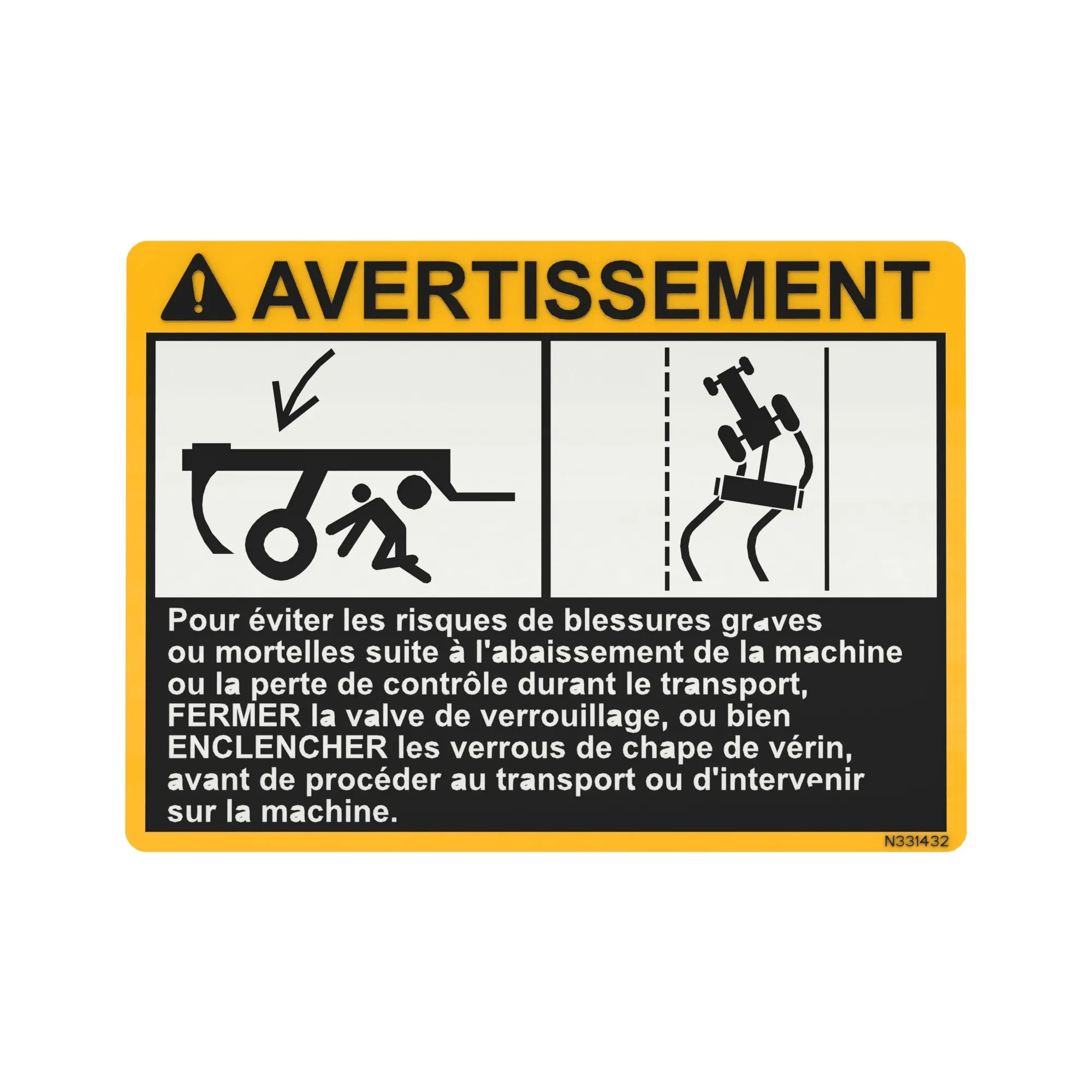 John Deere Safety Sign - N331432