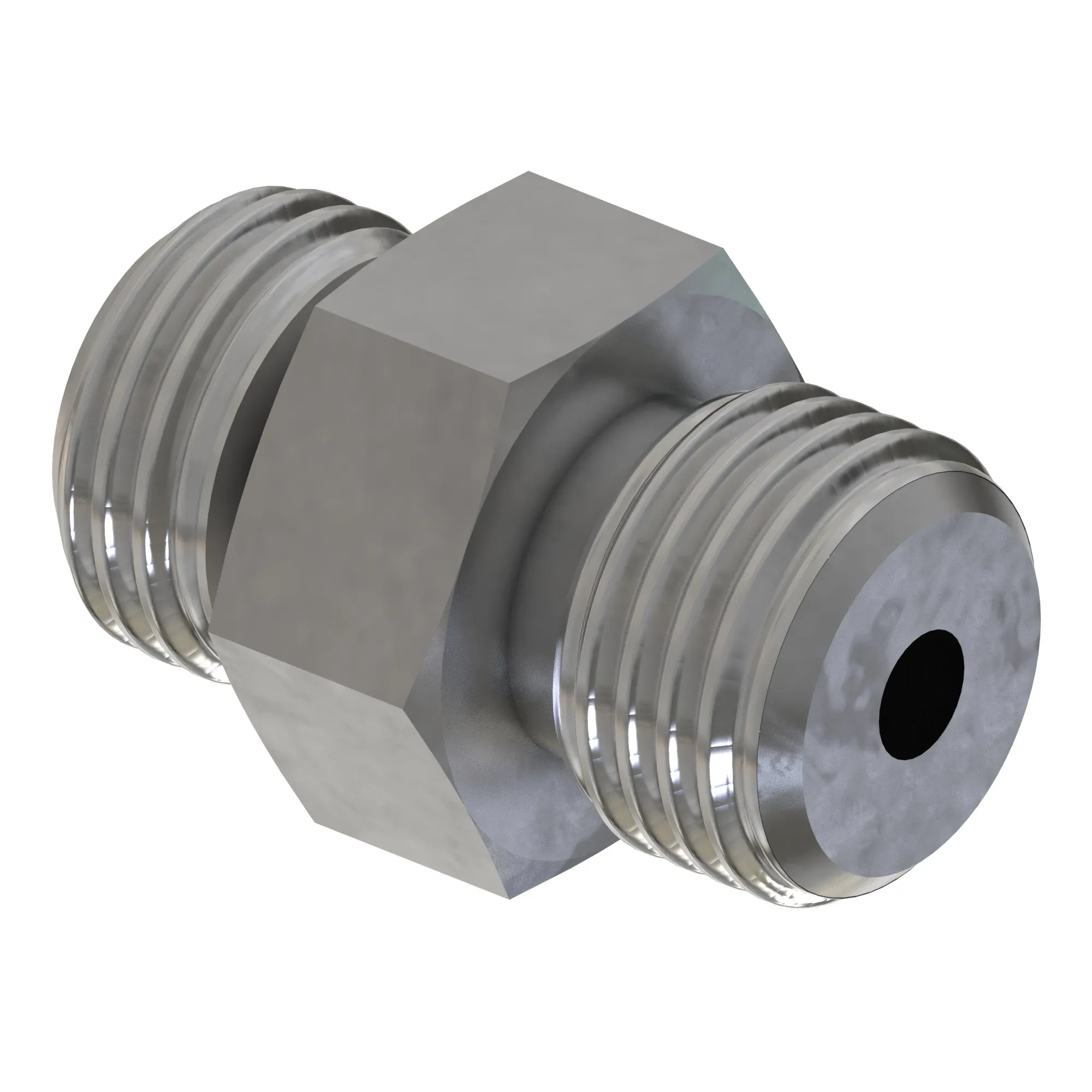 STUD STRAIGHT, ORFS W/METRIC HEX