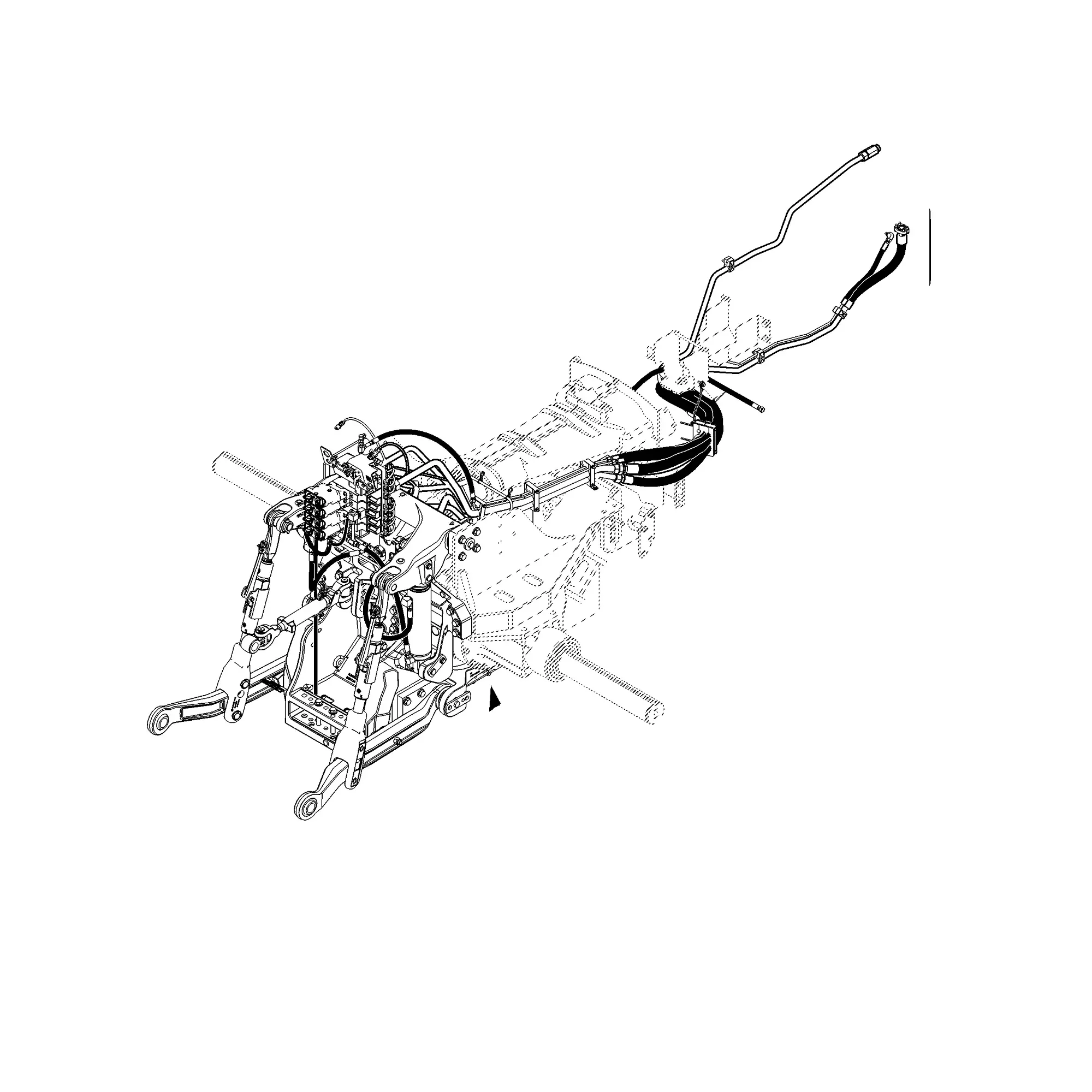 John Deere Electro-Hydraulic 3-Point Hitch, Double Reduction - BRE10160