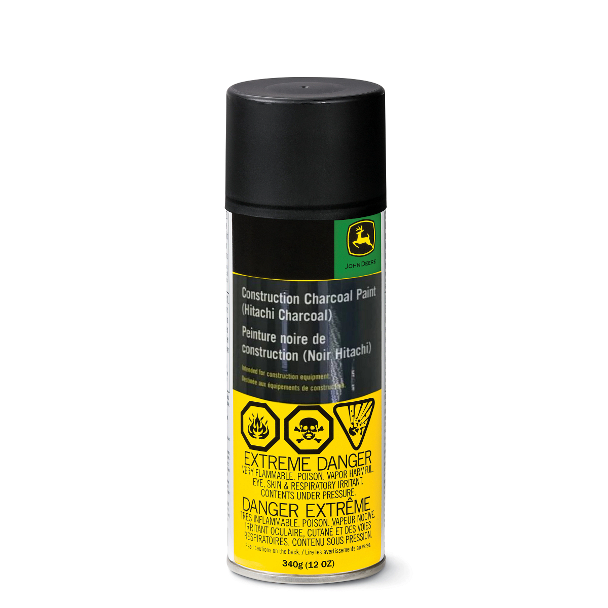 John Deere Hitachi Dark Gray Paint, Aerosol 340 gram (12 Oz) - TY25944