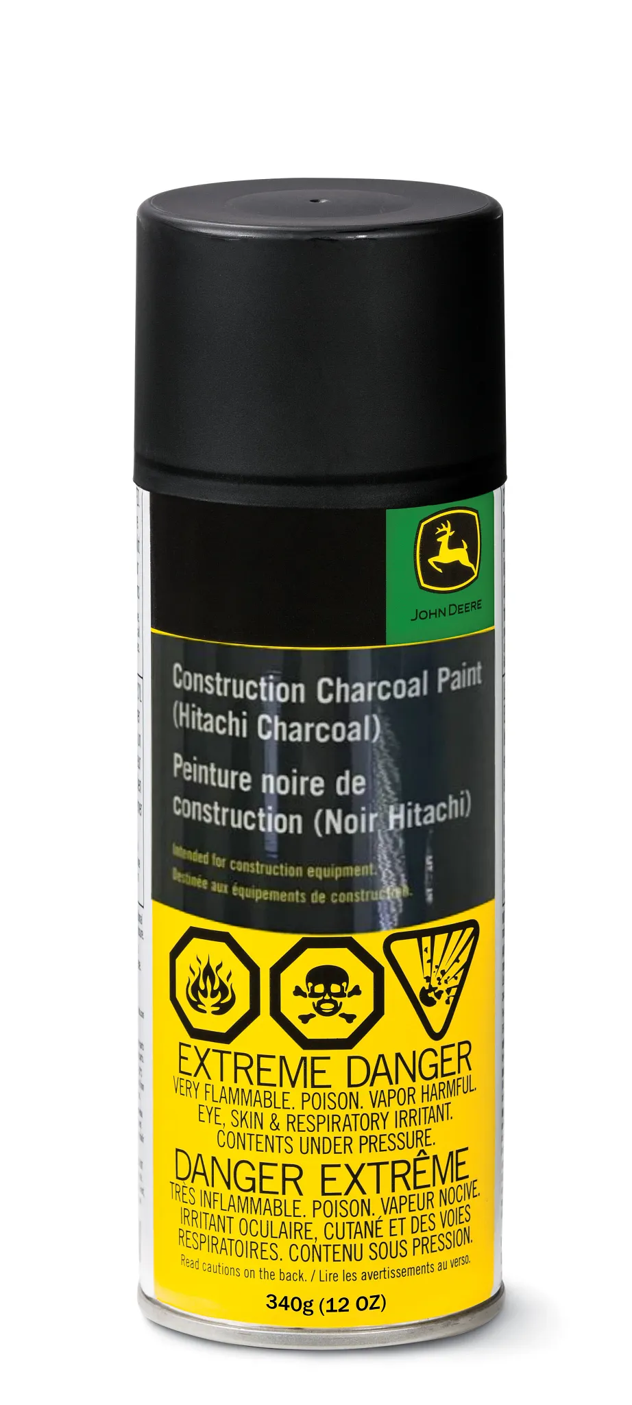John Deere Hitachi Dark Gray Paint, Aerosol 340 gram (12 Oz) - TY25944