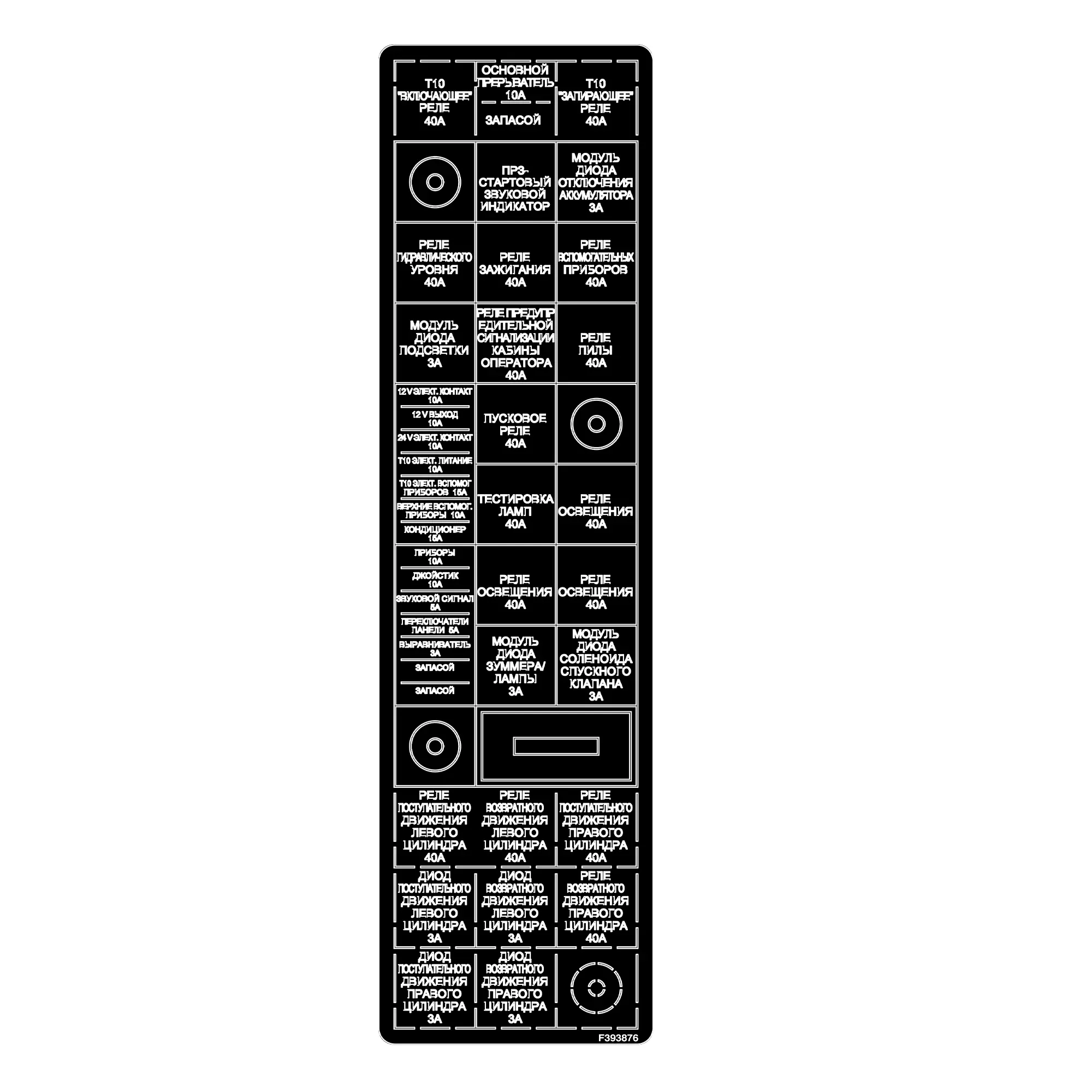 John Deere Russian Relay Label - F393876