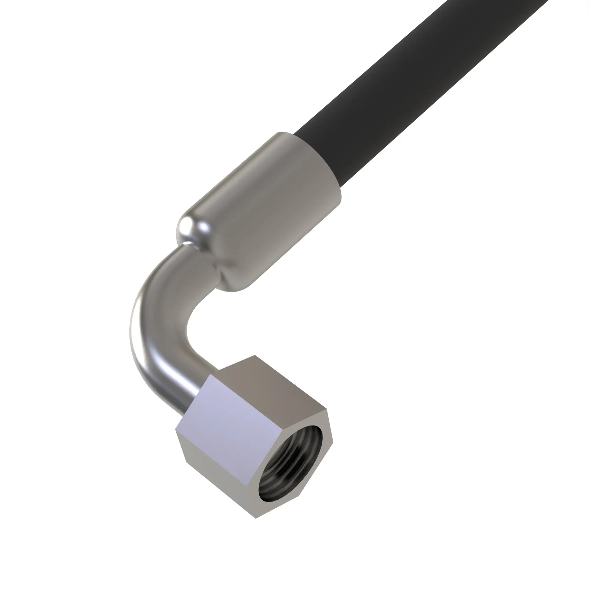 HYDRAULIC HOSE, QUICK UNLATCH BLK