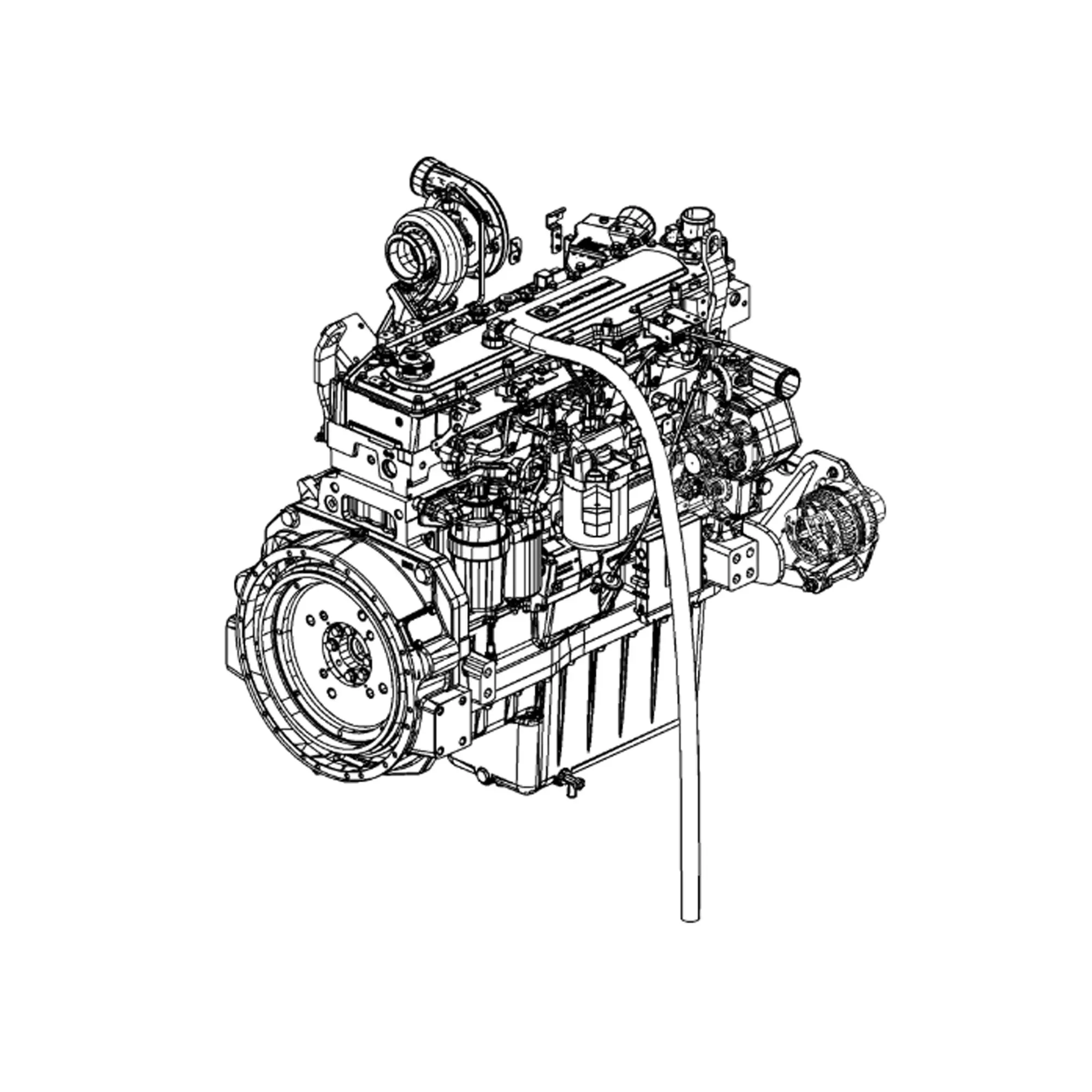 John Deere Diesel Engine, 6.8 Liters - PE11422