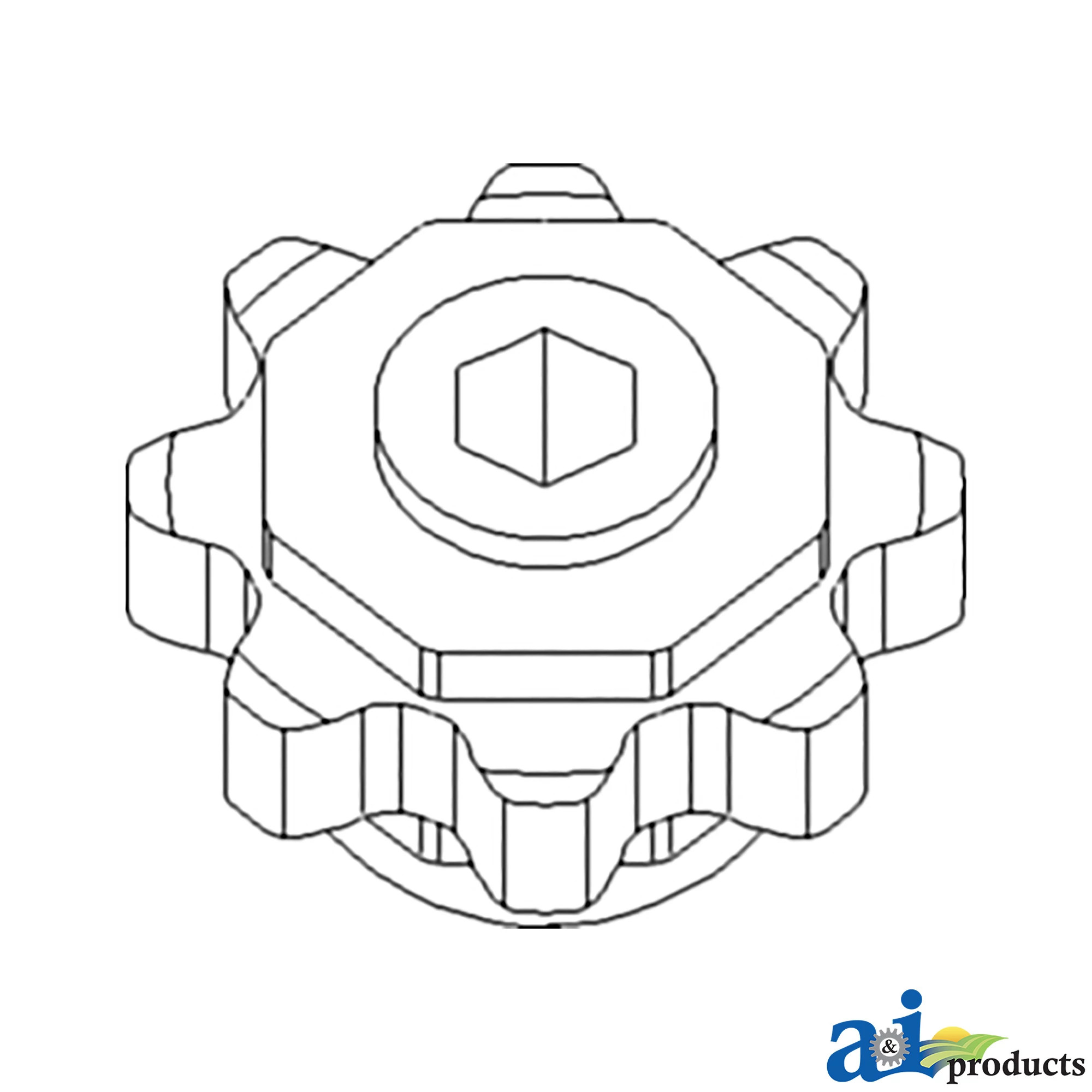 A&I Products Upper Drive Gathering Chain Sprocket - A-H233287