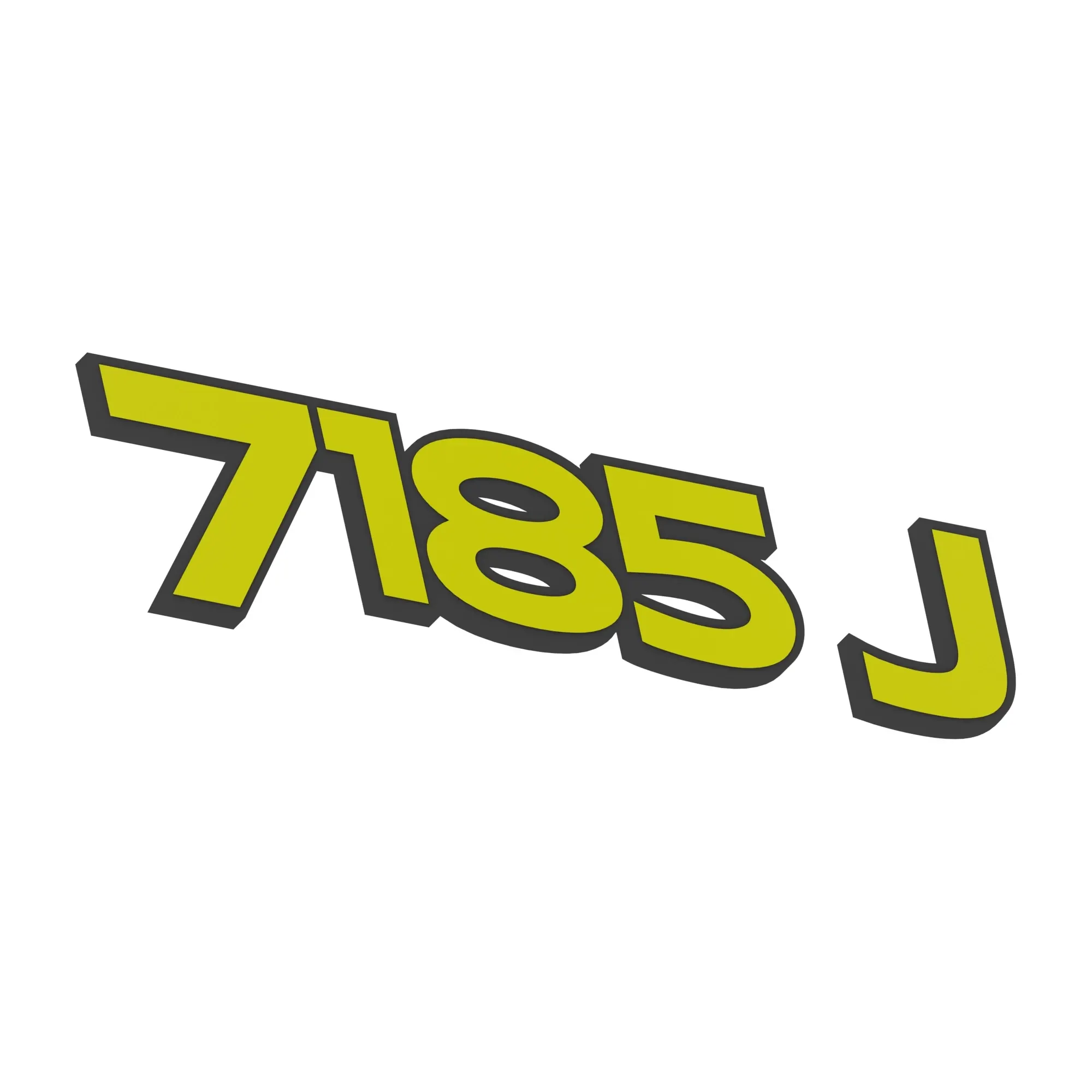 John Deere 7185J Hood Label, Right Side - R308460