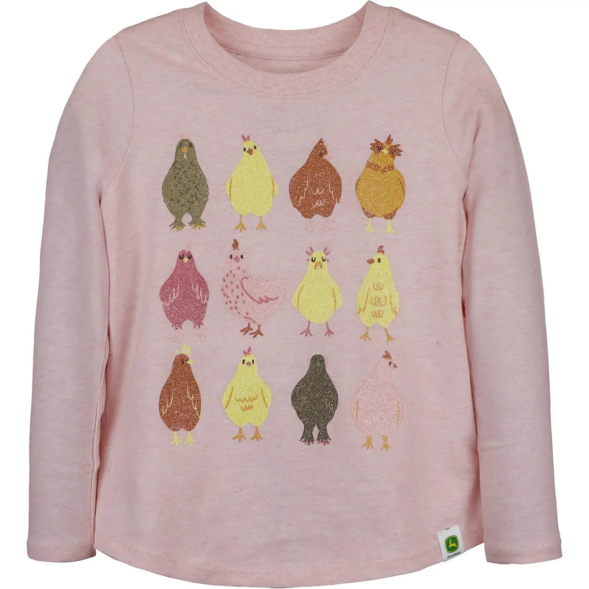 Kids Chicken Friends Long Sleeve T-Shirt