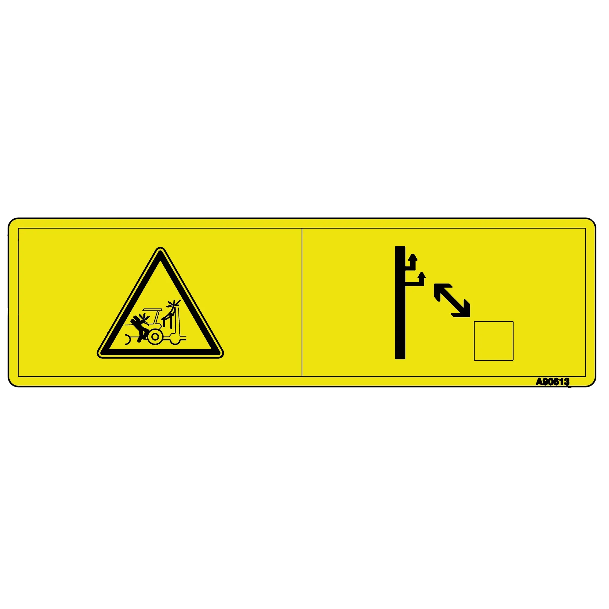 John Deere Electric Shock, Text Free Label - A90613
