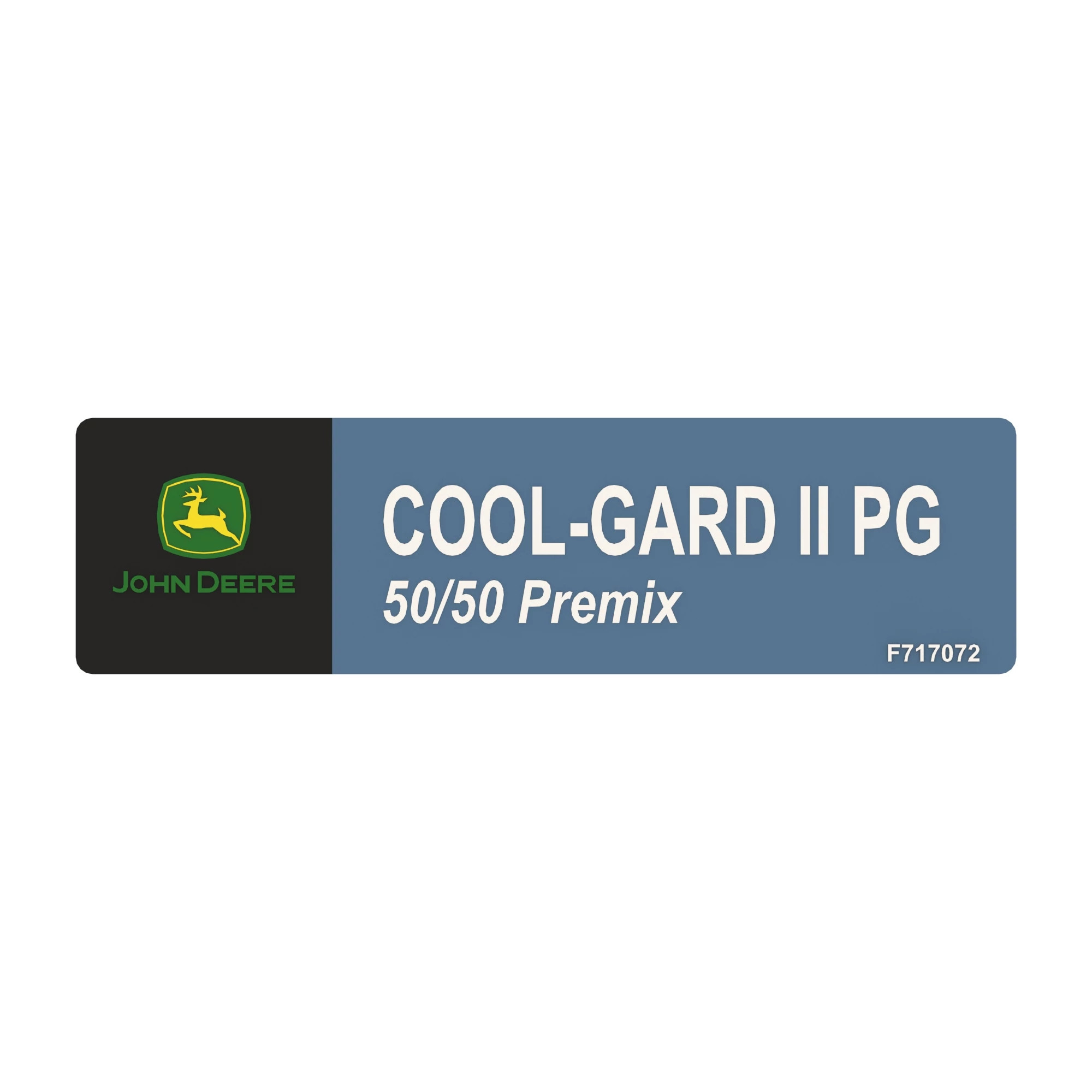John Deere John Deere Bio Coolant Label - F717072