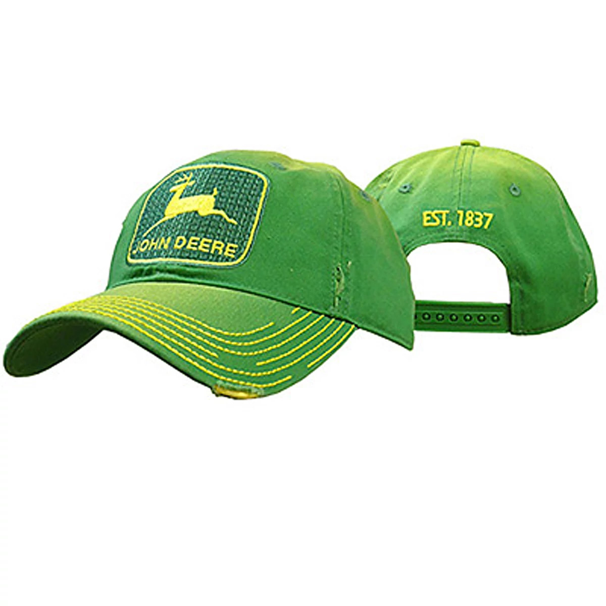 "Men's Distressed Green Hat"