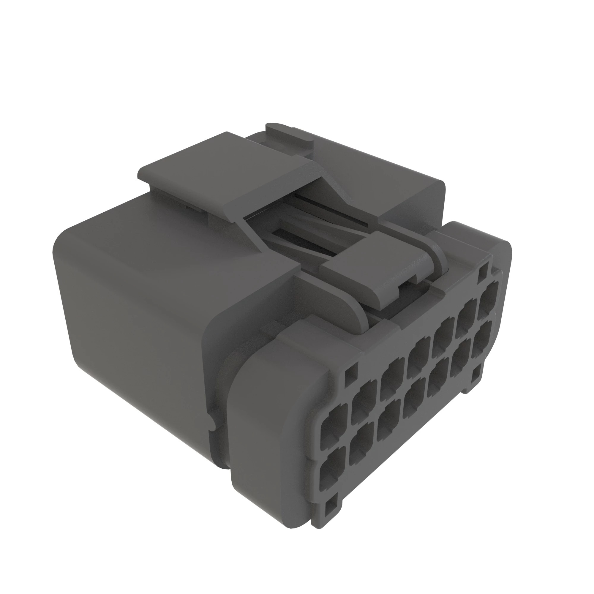 CONN FCI APEX2.8 14W FS LTGRY PLSTC