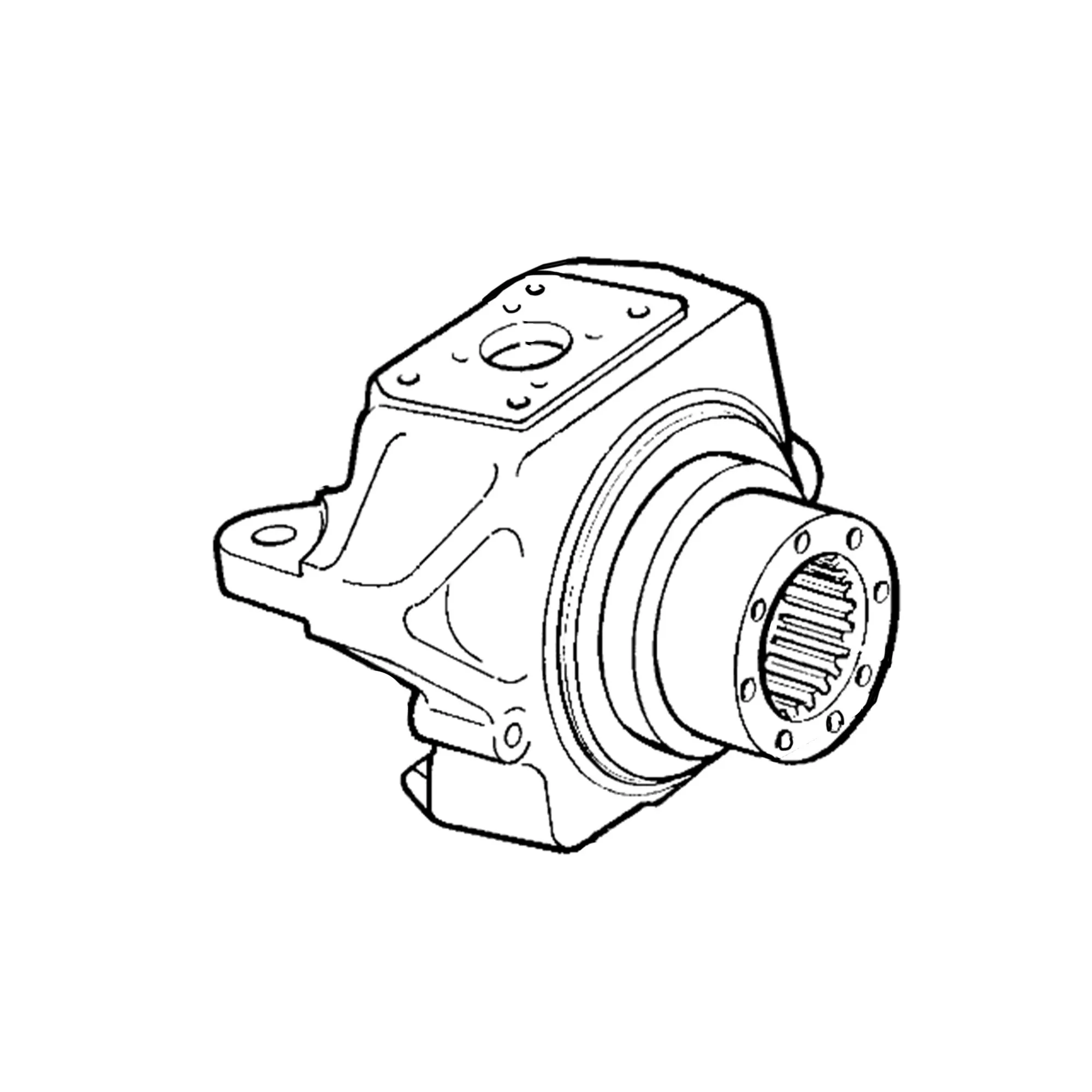 John Deere MFWD Axle Knuckle Joint Housing - L114786
