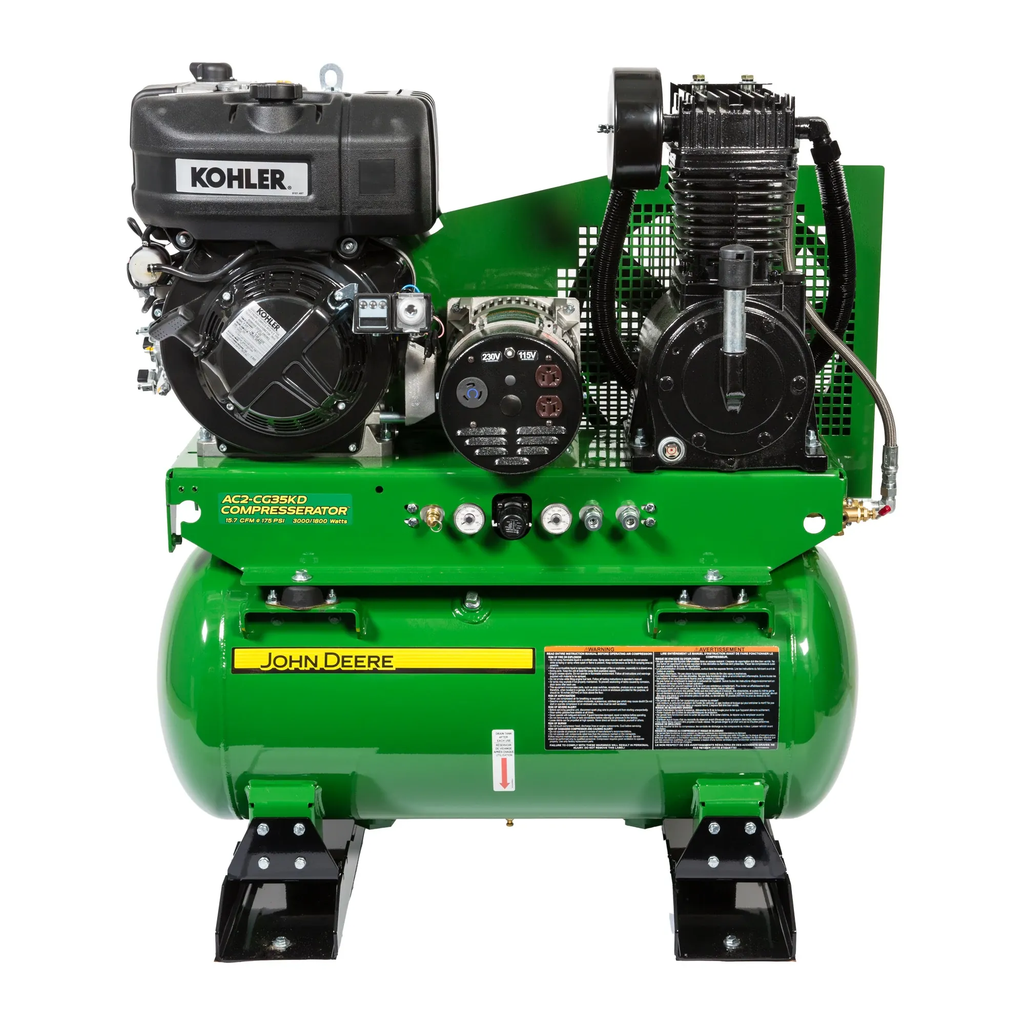 John Deere Two-Stage Air Compressor, 30-Gallon - AC2-CG35KD
