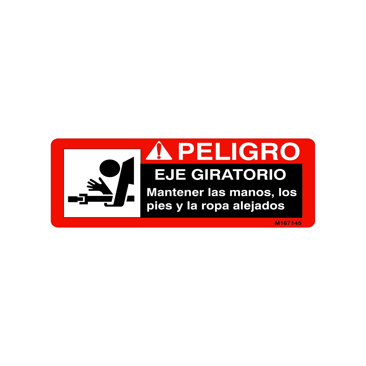 Label, Danger, Short PTO (Spanish)
