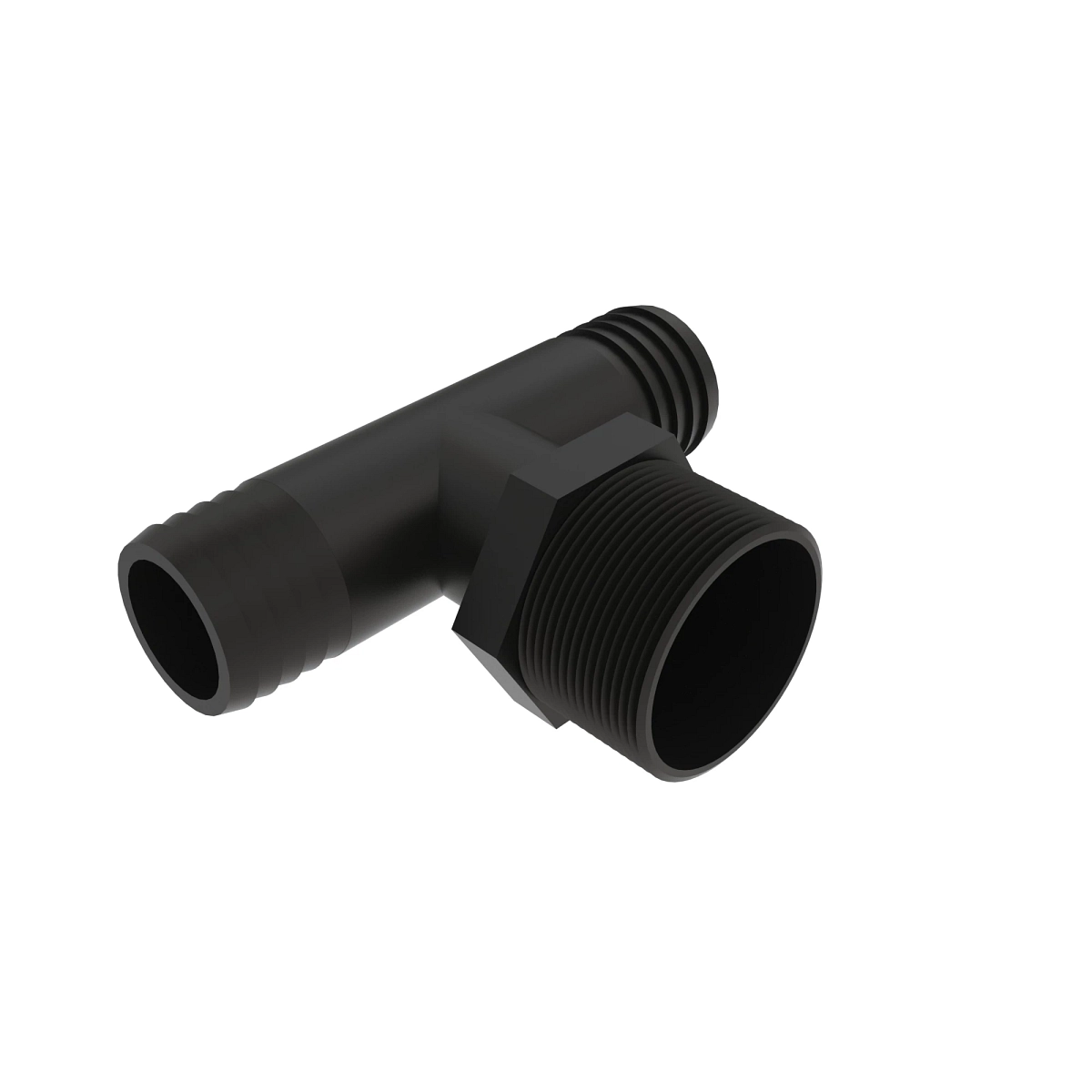 Tee, 3/4" NPT X 3/4" Hose Barb