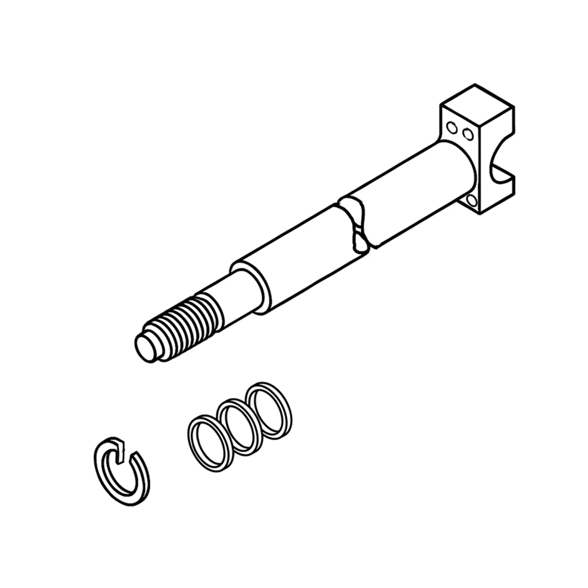John Deere Hydraulic Cylinder Rod - LW94078619