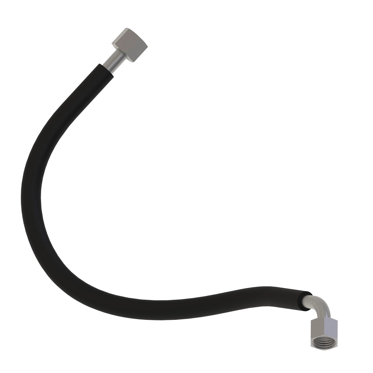 Oil Line, Steering, RH, Valve End