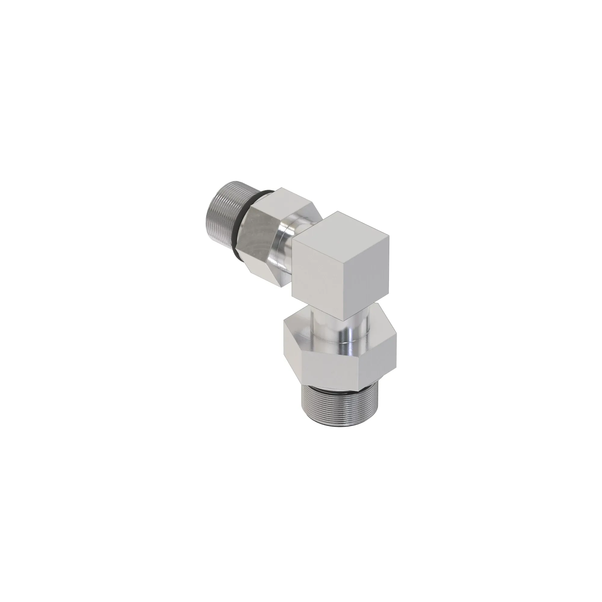 90 DEGREE STRAIGHT THREAD                  SWIVEL BOTH ENDS