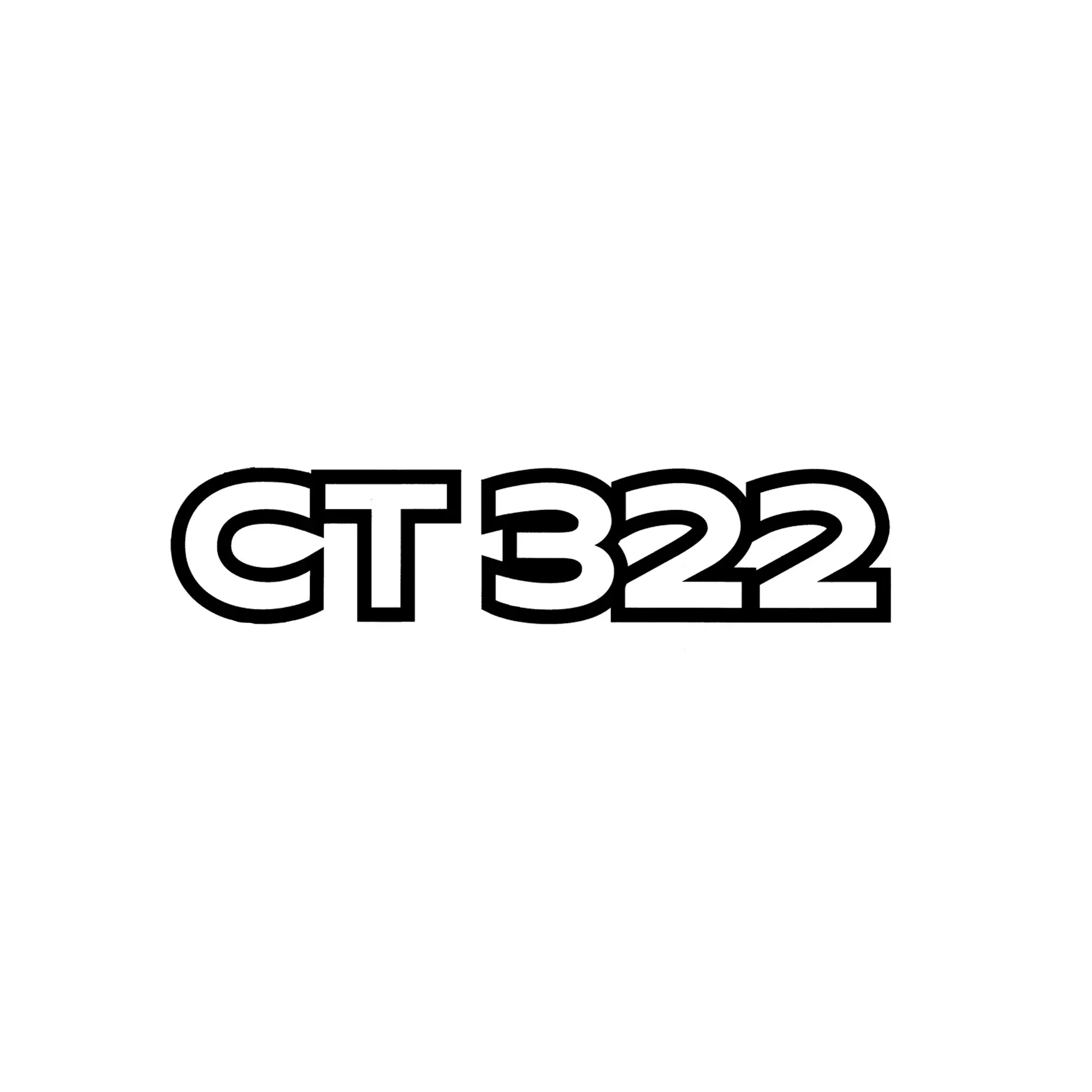 John Deere CT322 Model Number Label - T213360