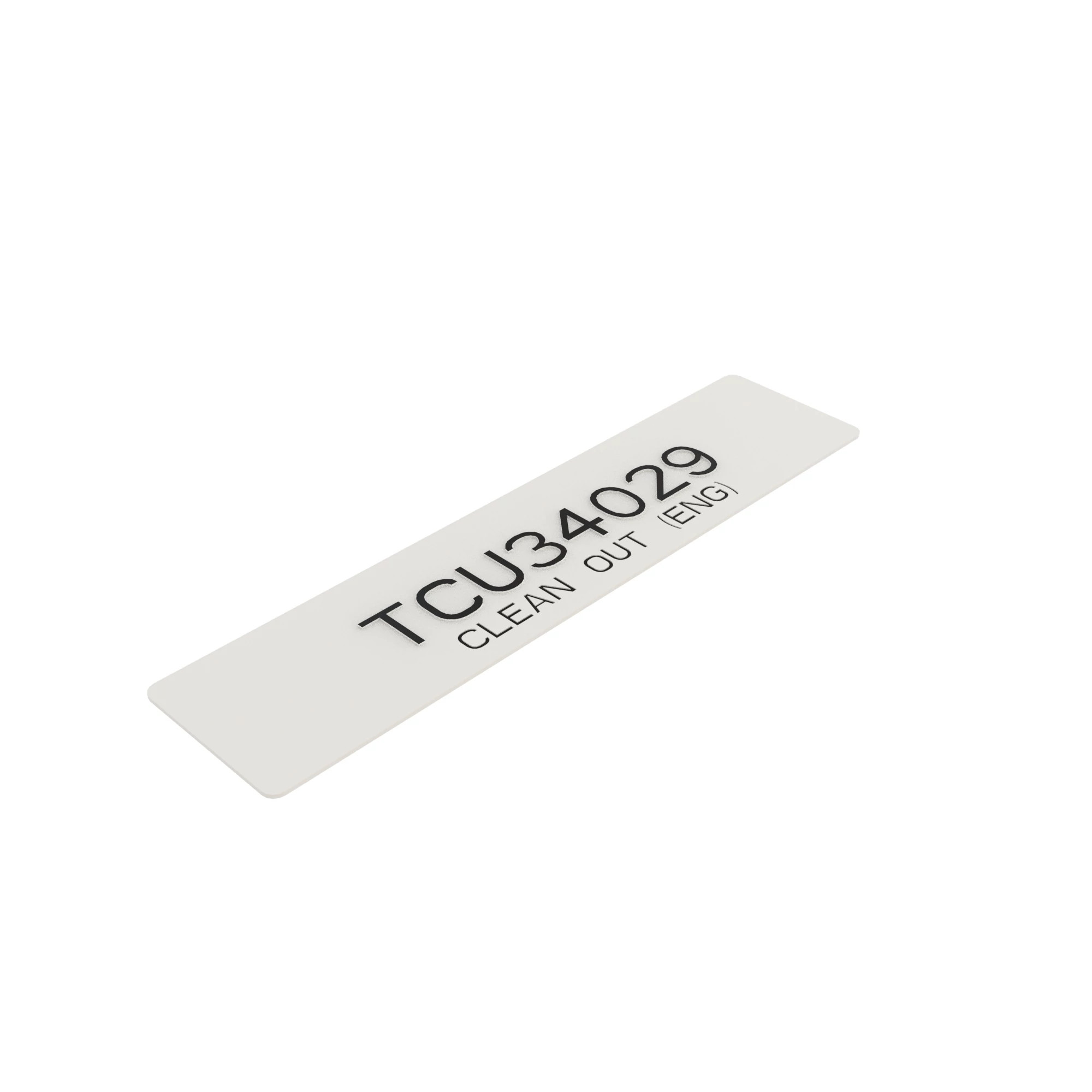 LABEL, CLEAN OUT