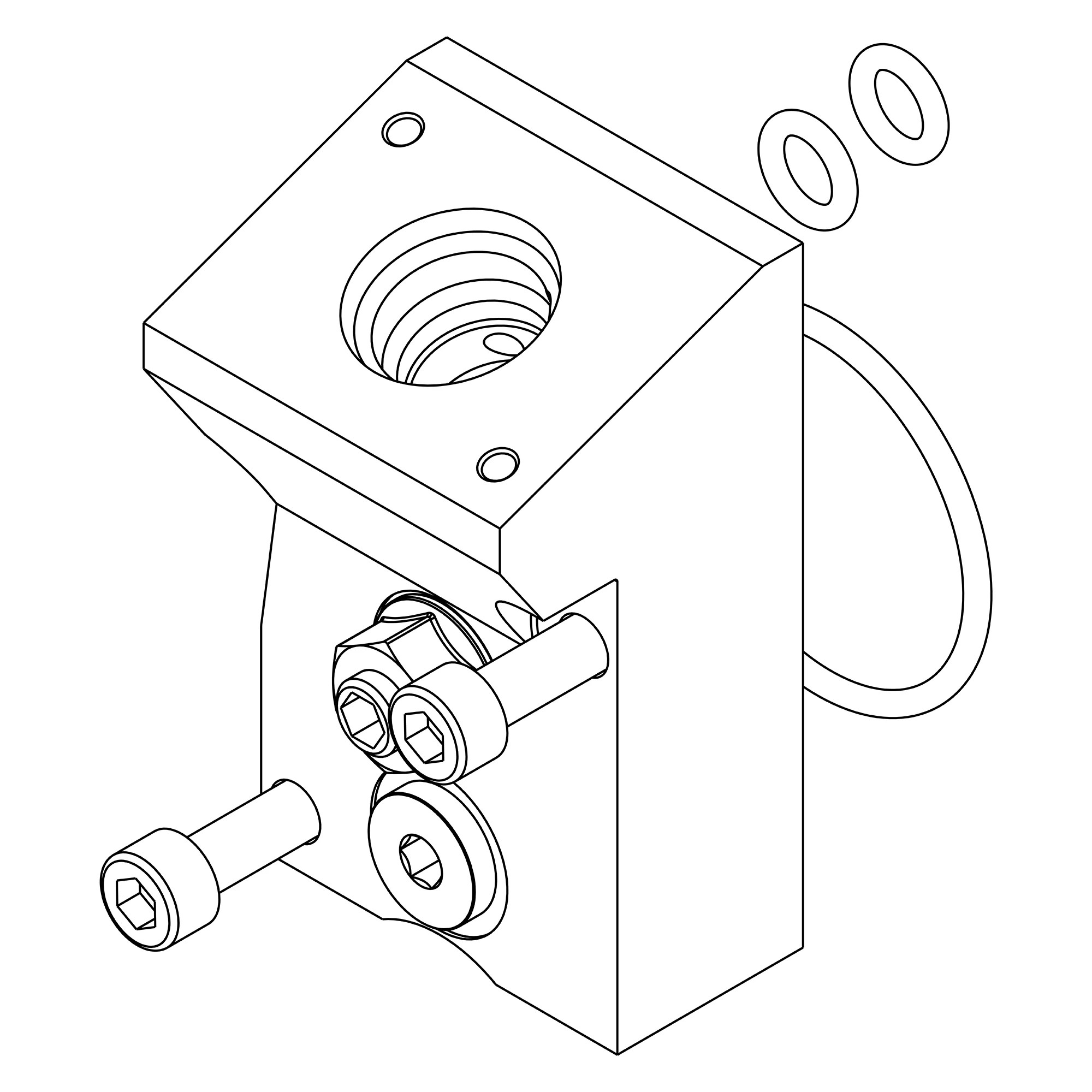 John Deere Hydraulic Valve End Cap Kit - AT462513