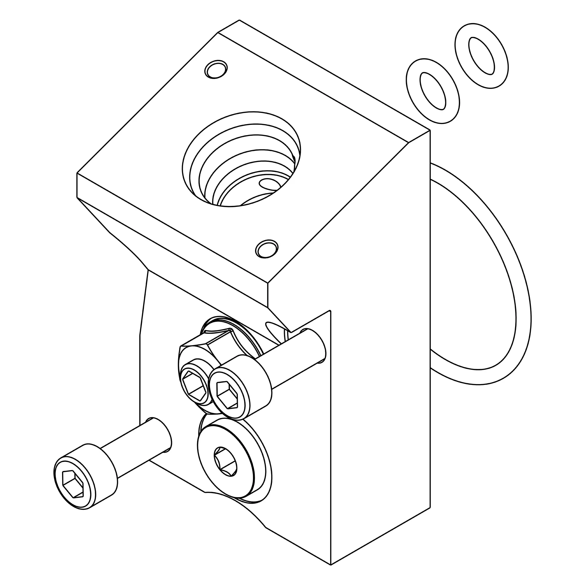 John Deere Hydraulic Valve End Cap Kit - AT462513