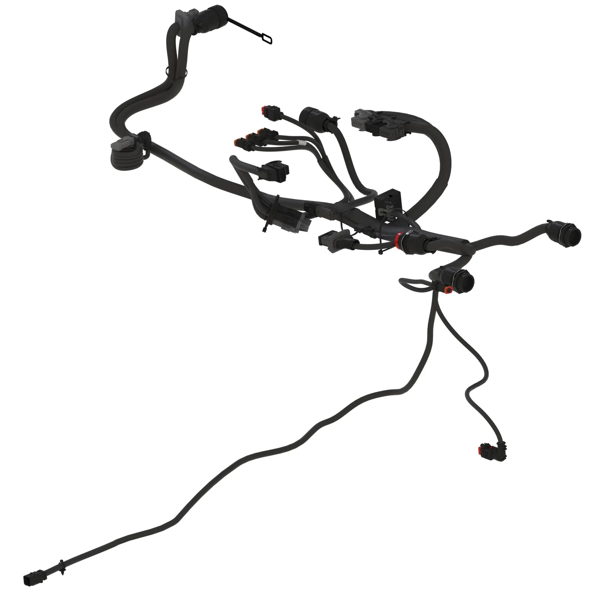 John Deere Base Implement Auxiliary Controller and Seeding Head Controller Wiring Harness - AA117047