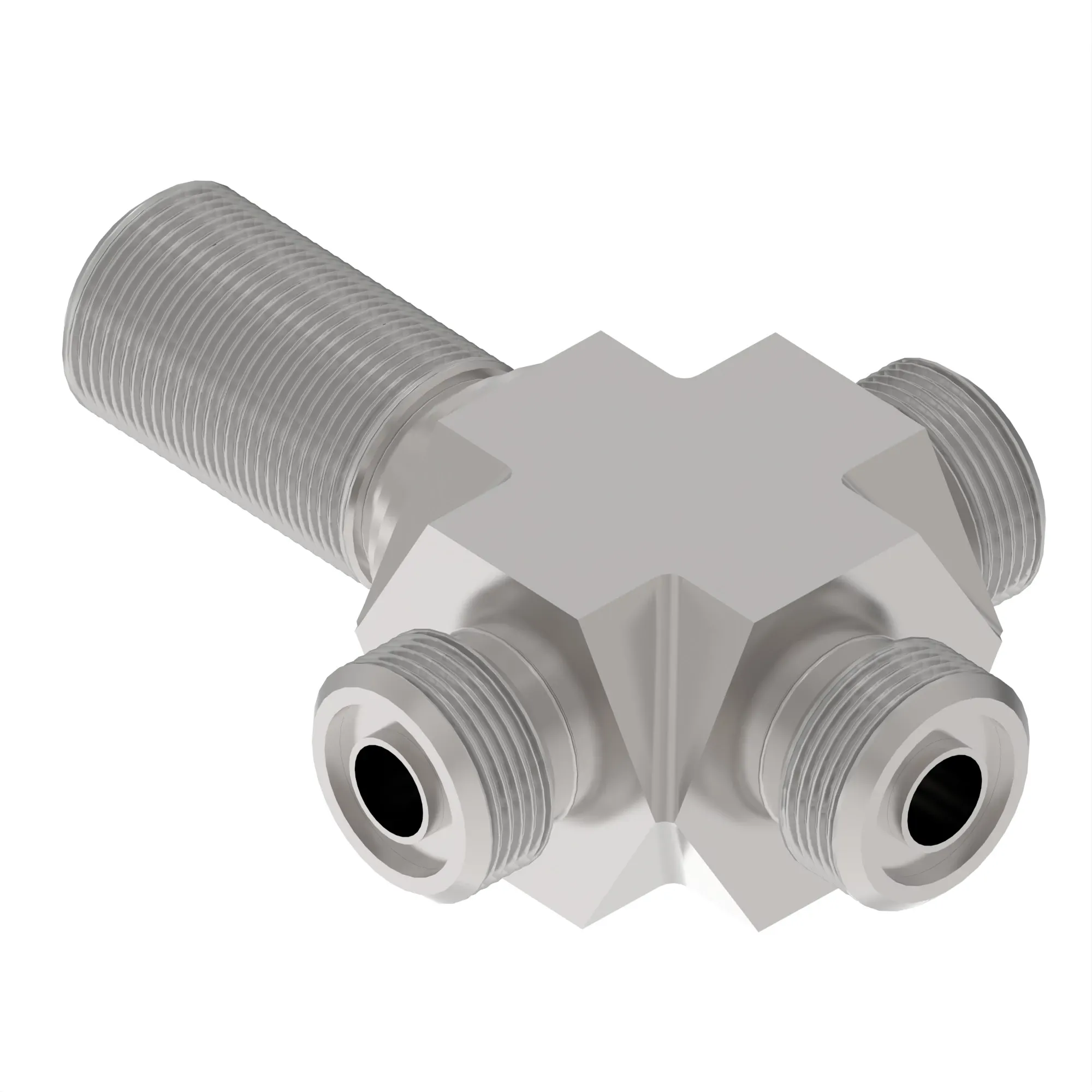 TEE FITTING, FACE SEAL CROSS TEE FI
