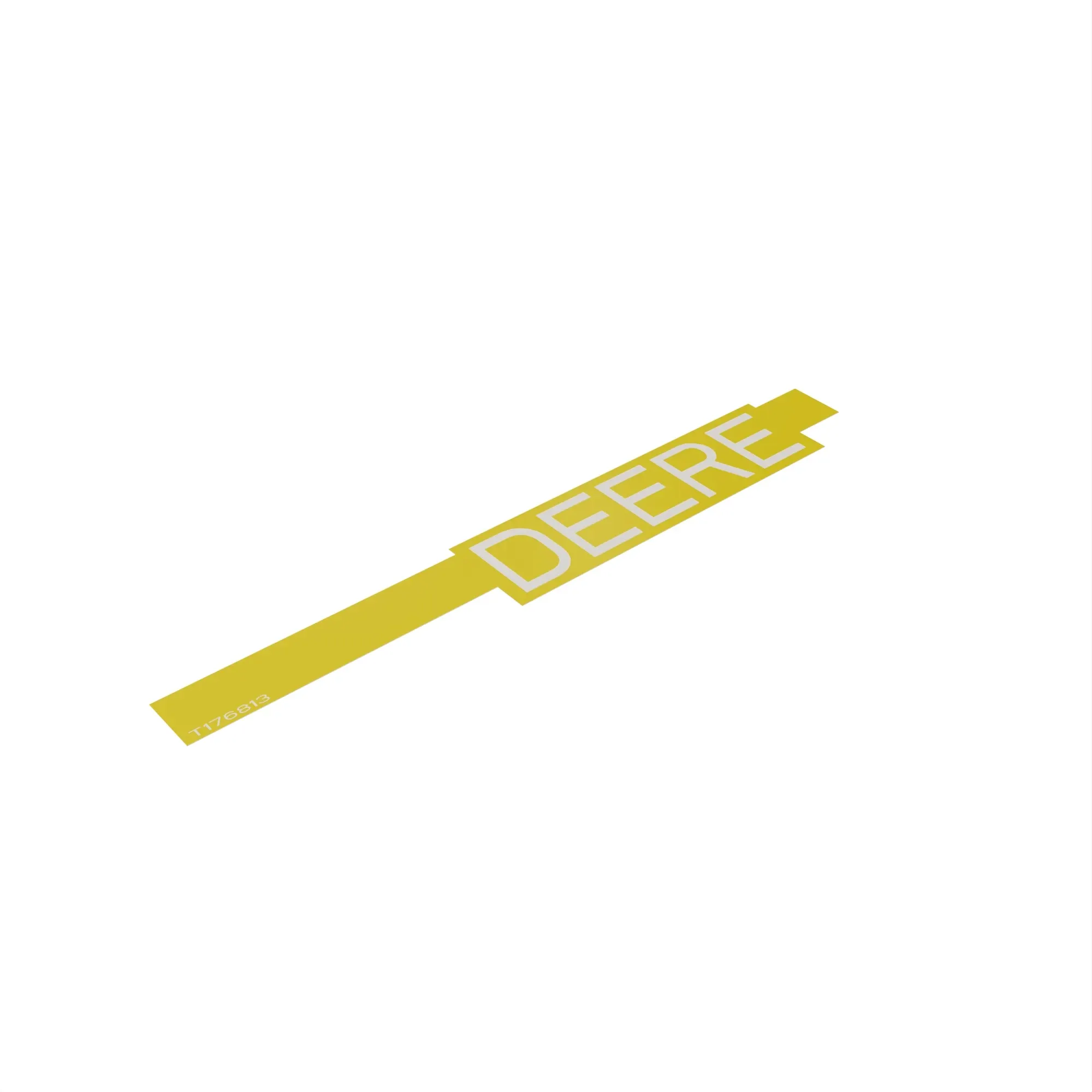 T176813: Stripe and Deere Label, Left Side