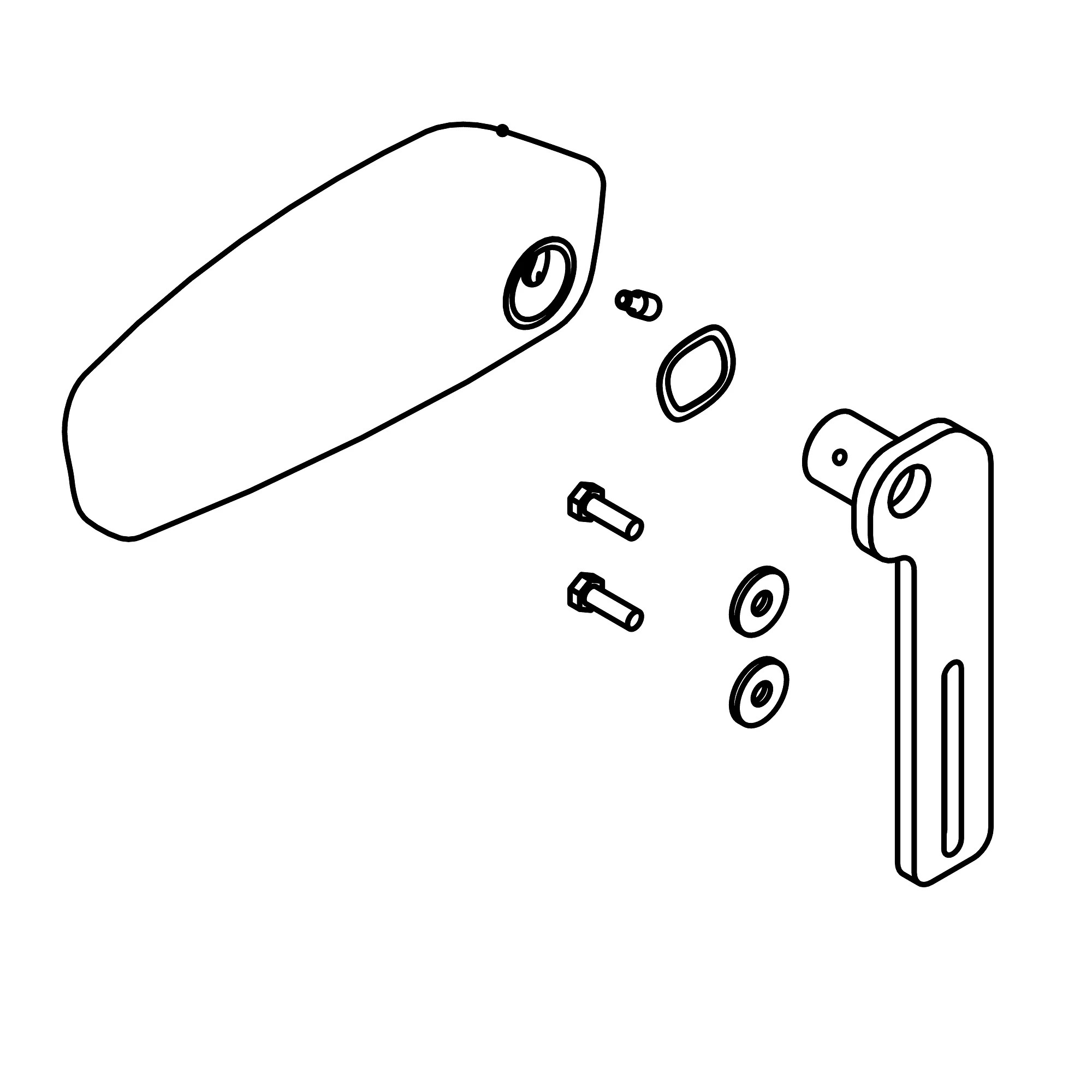 John Deere Right Side Armrest Kit - AT485856