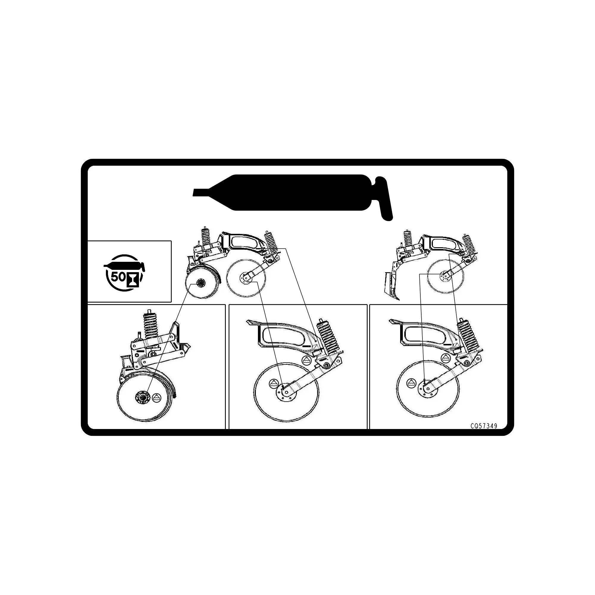 John Deere Resistance Removal Decals Plate - CQ57349