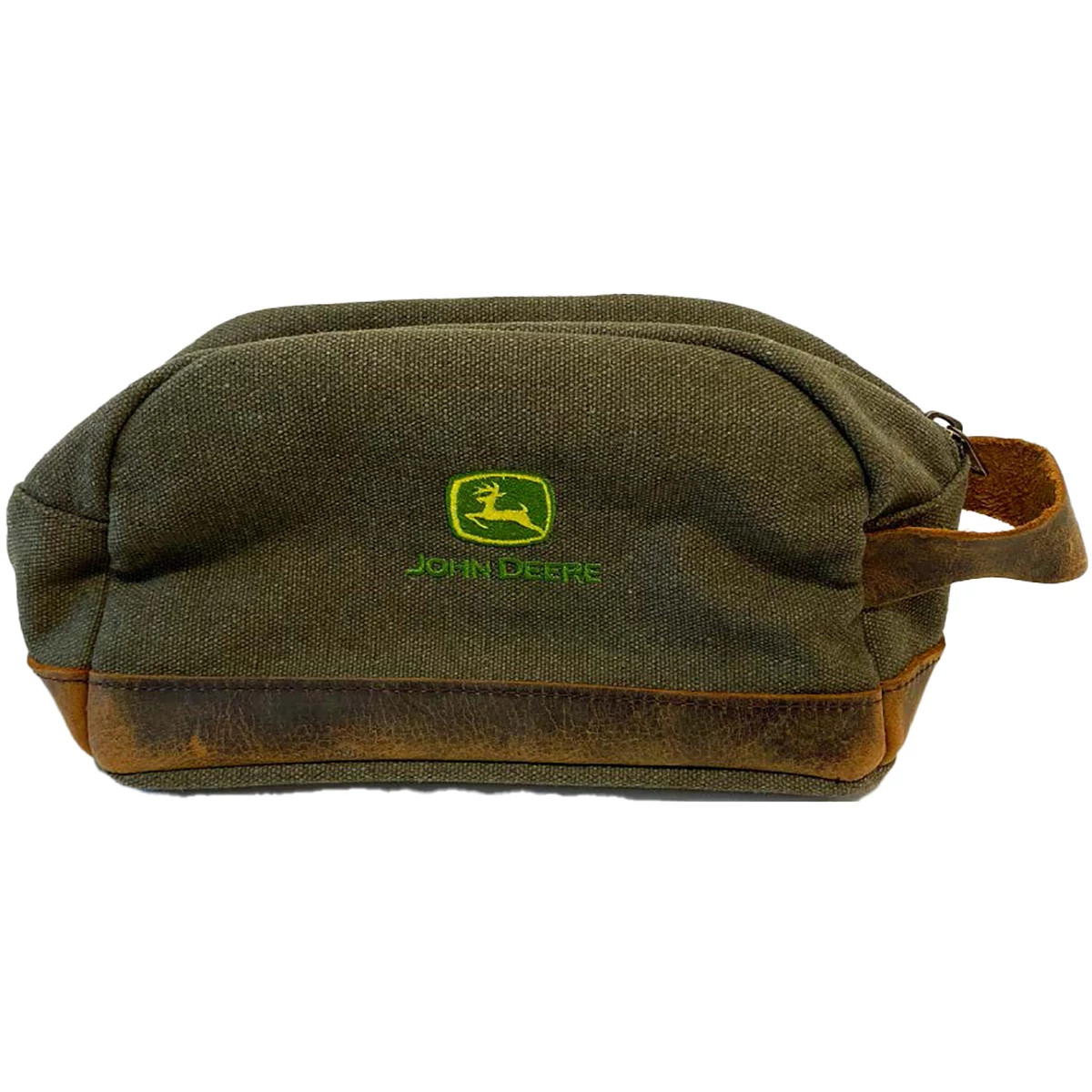 "Army Green Canvas Toiletry Bag"