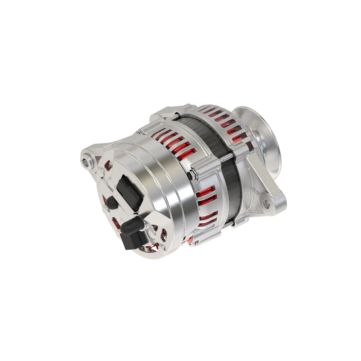 ALTERNATOR, W/PULLEY, 140 AMP(8 RIB