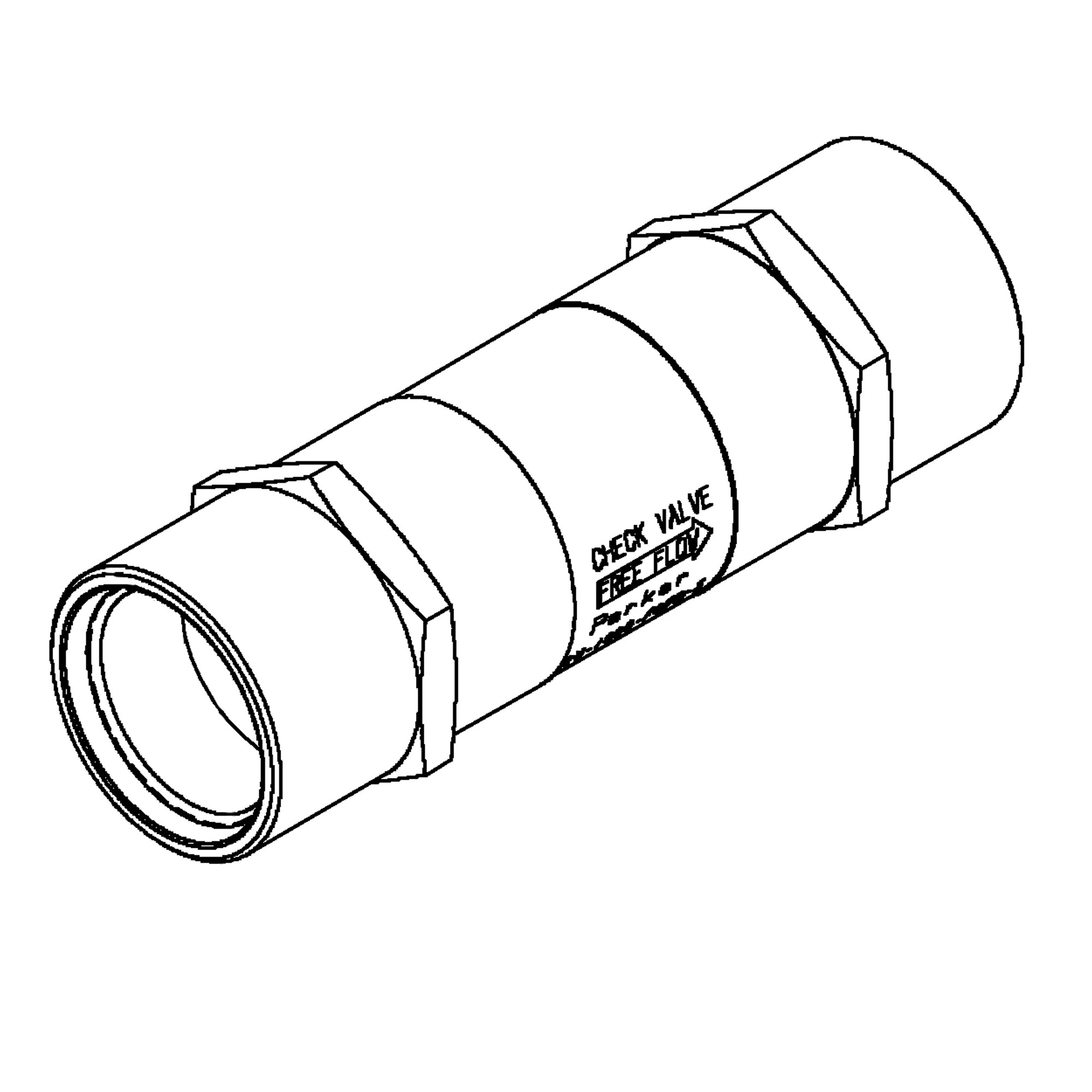 John Deere Cooler Plumbing Check Valve - AT325245