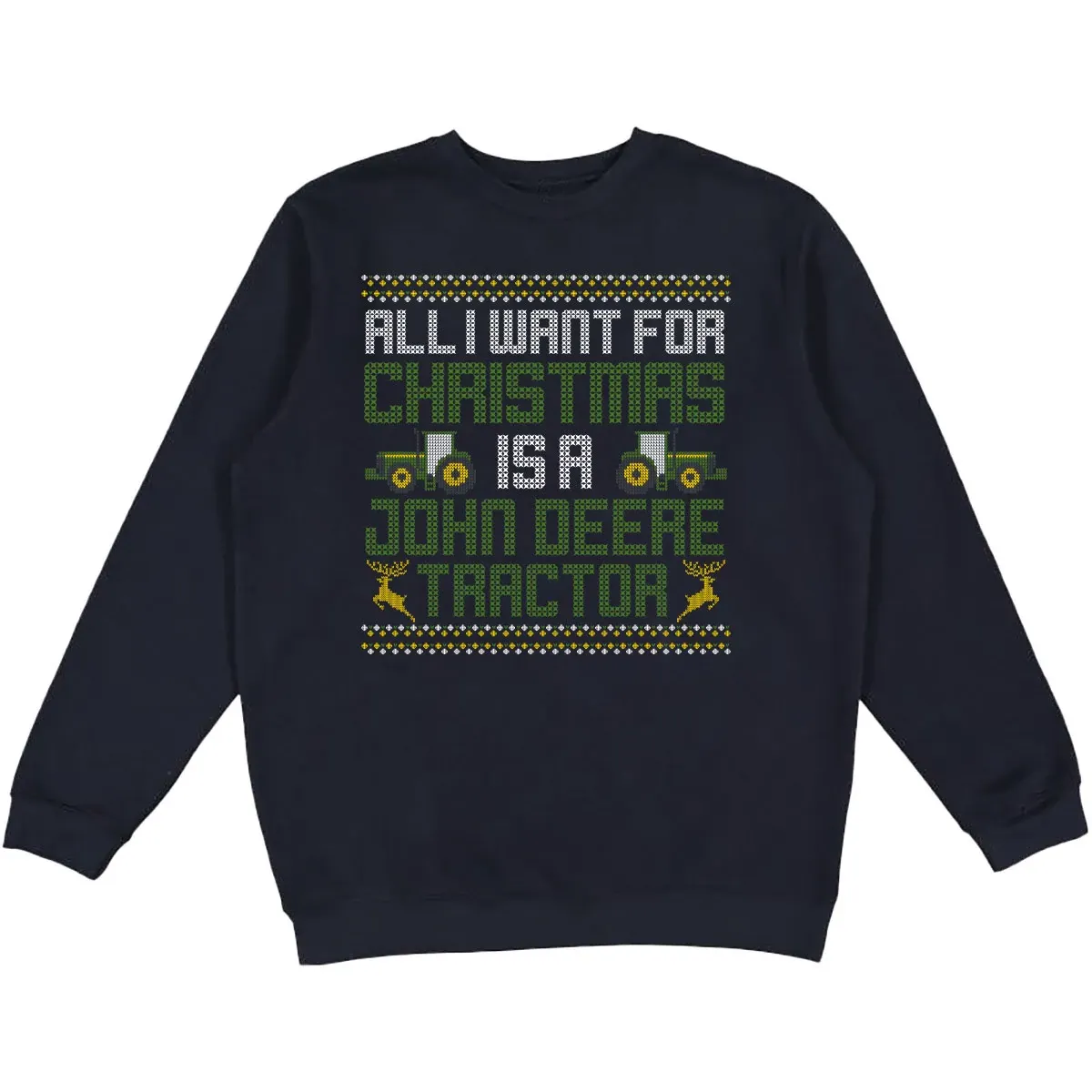 Holiday Ugly Sweater Crewneck - Tractor
