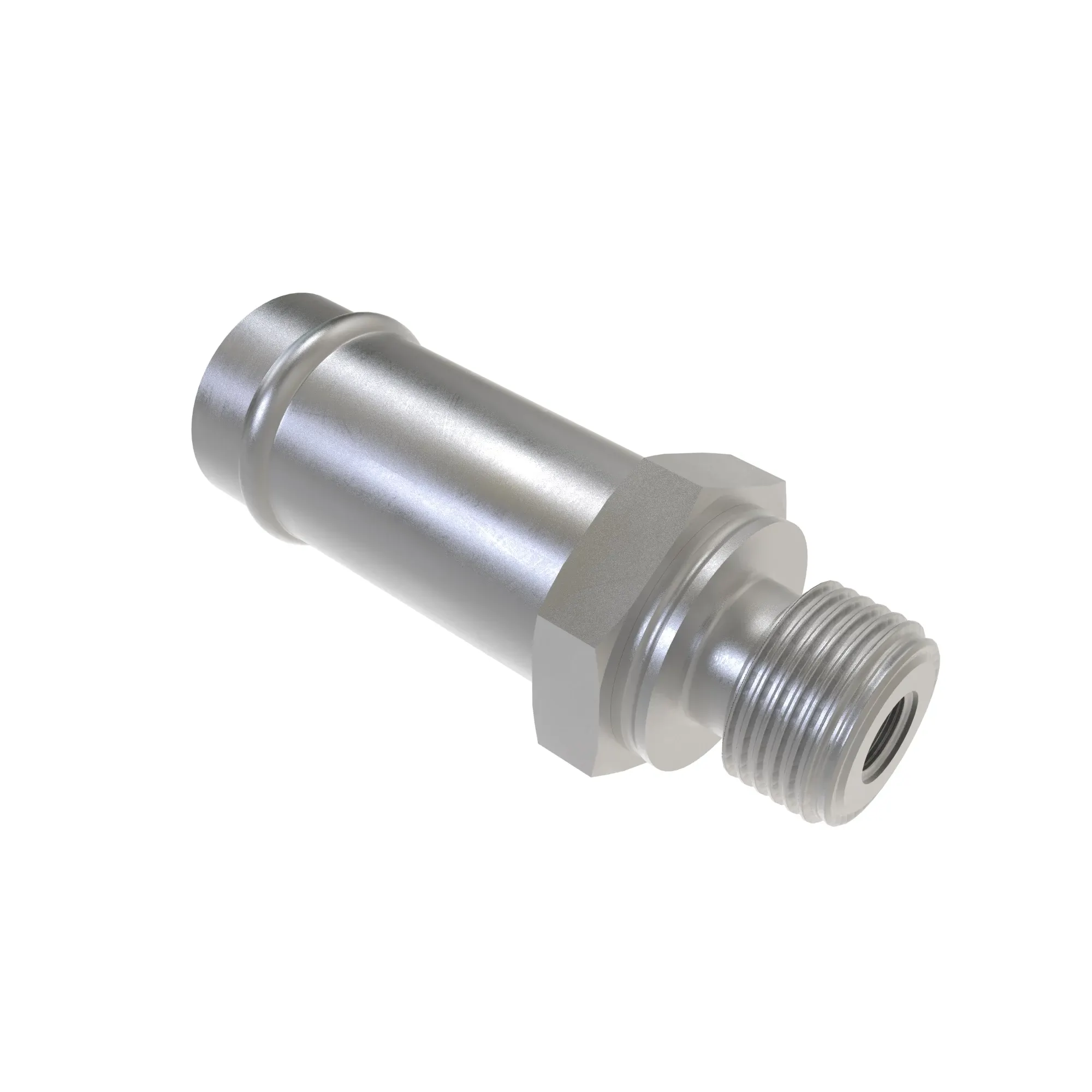 John Deere External Thread Straight Adapter Fitting - T365920