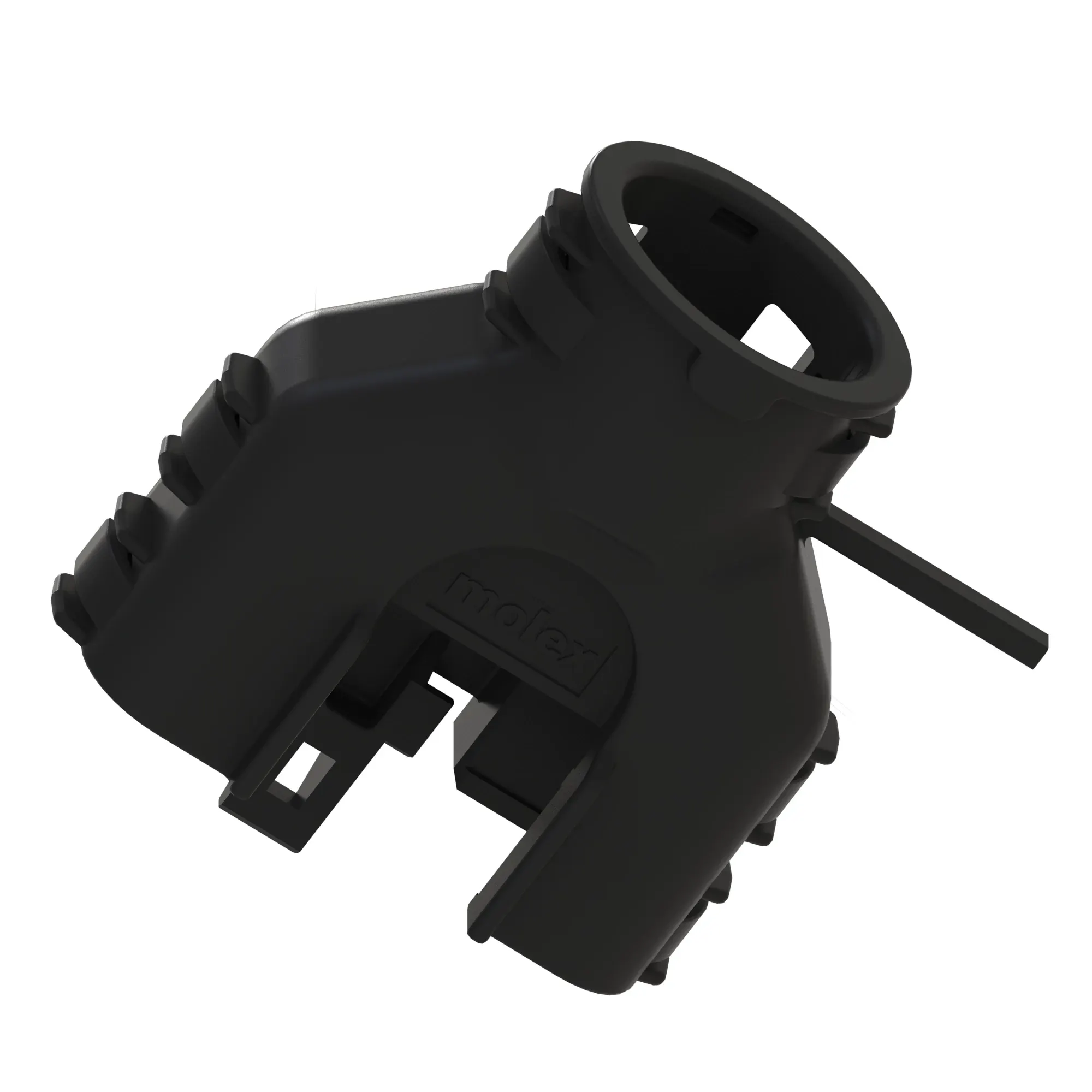 ACCY MOLEX MX150 E BCKSHELL BLK NYL