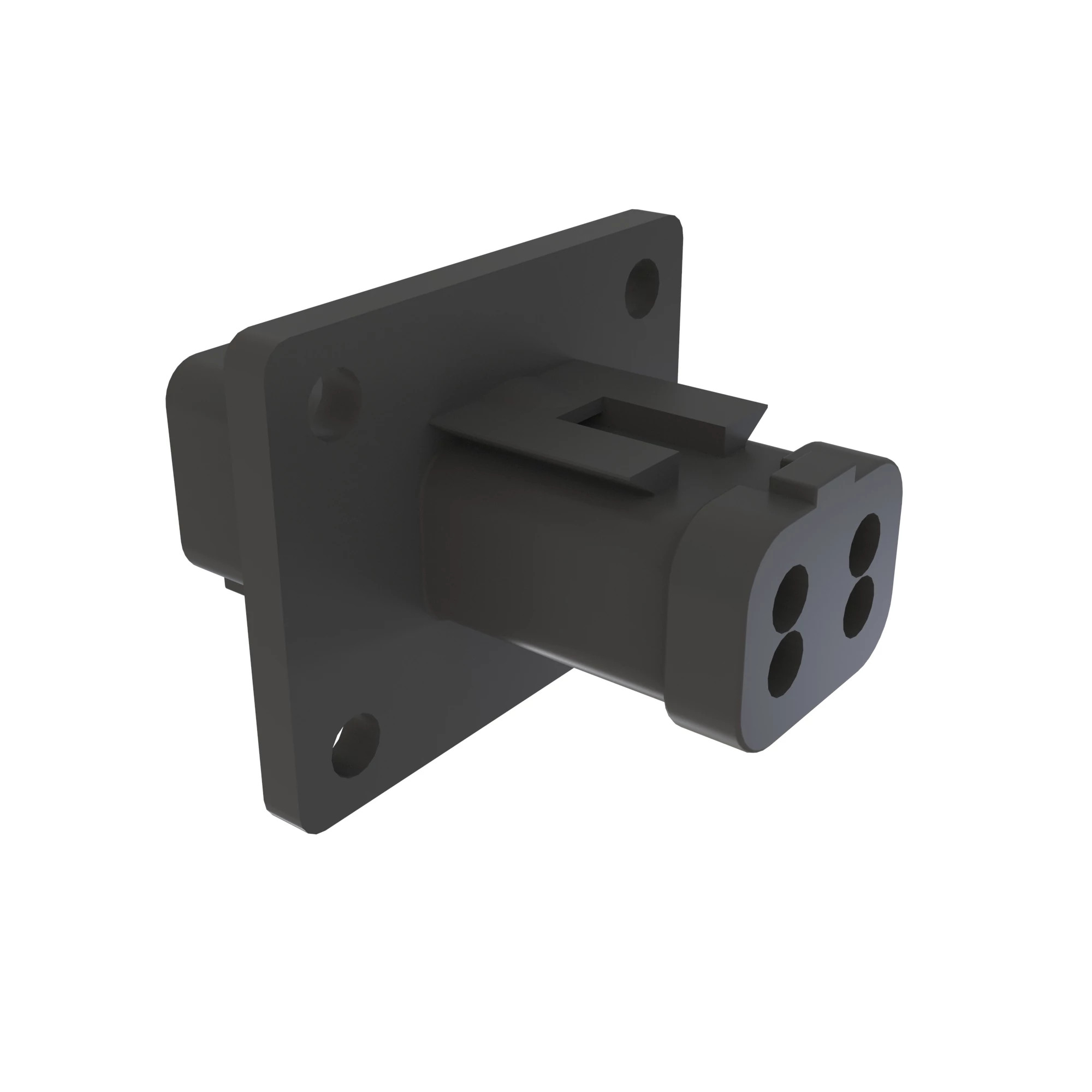 DEUTSCH 4WAY FEM SLD BLK PLASTIC