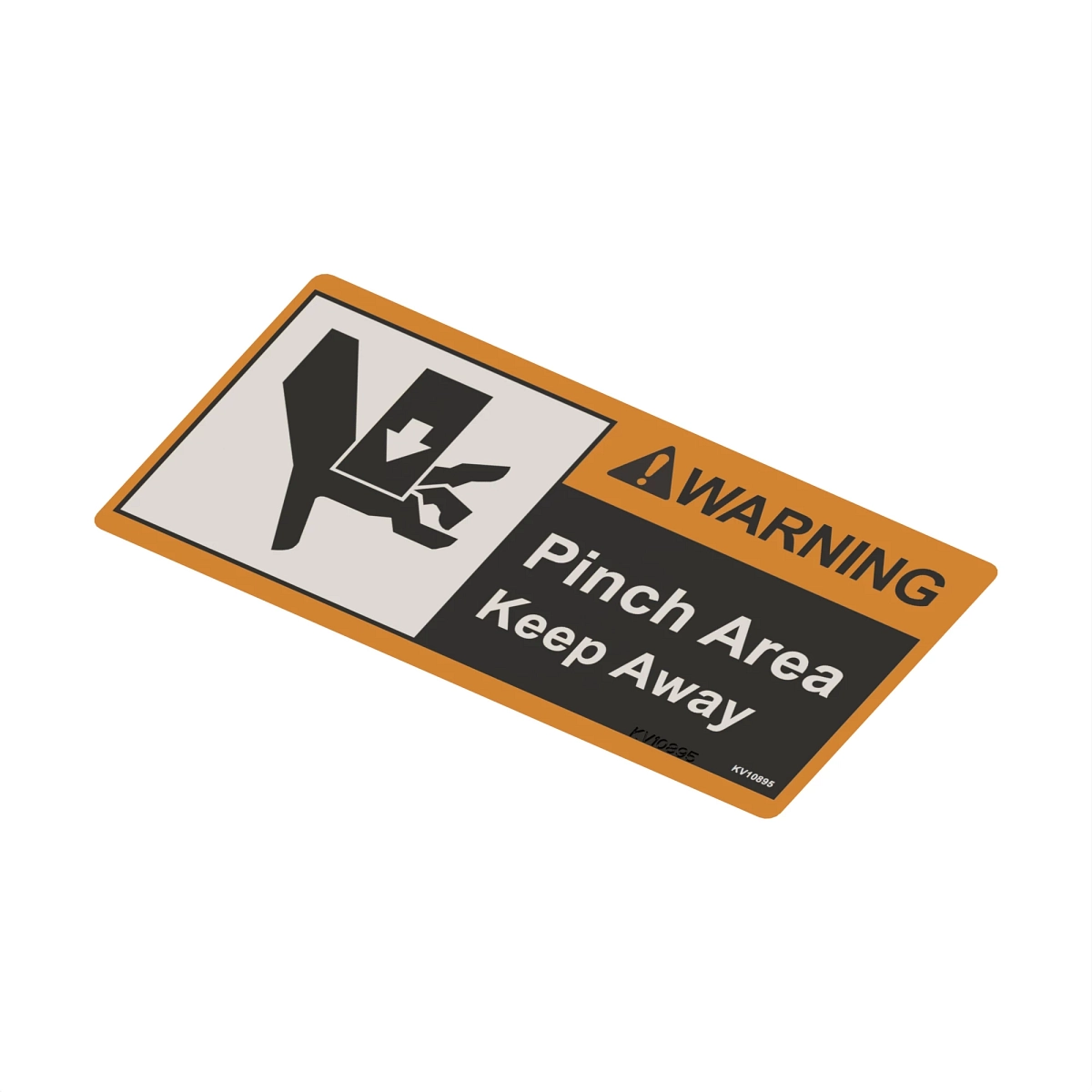 Safety Sign, Label, Warning Pinch '