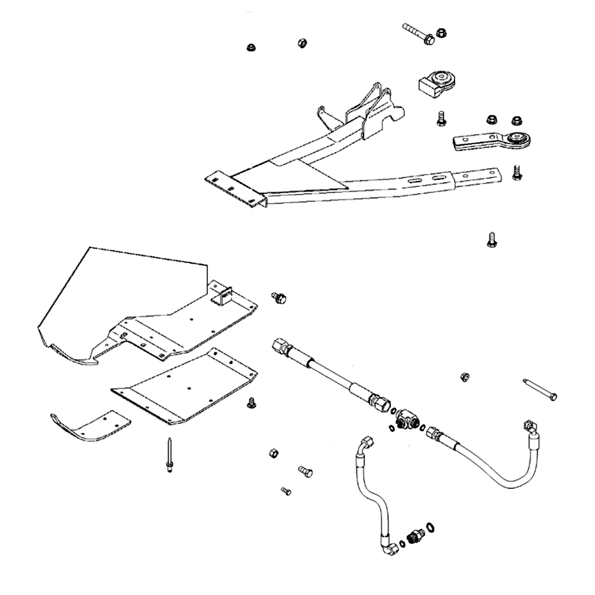 John Deere Cutting Platform Right Side Stabilizer Conversion Kit - AXE64042