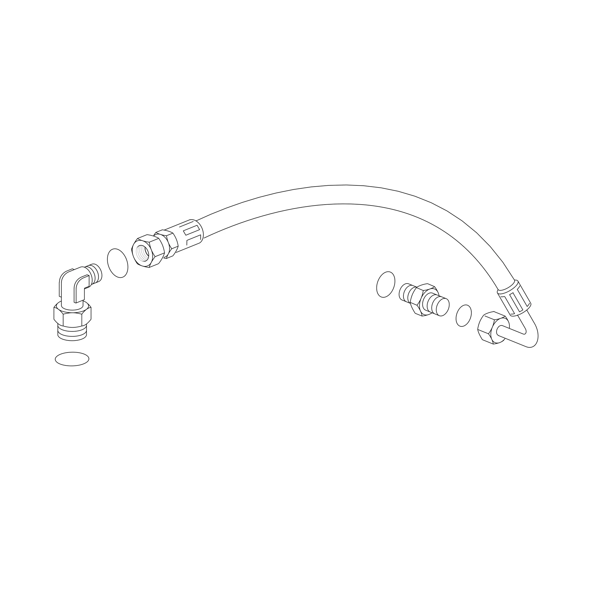 John Deere Hydraulic Hose - AL157898